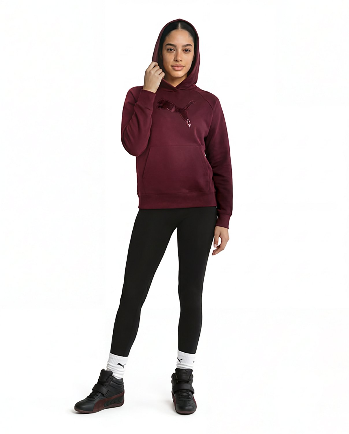 PUMA Women's Essentials Sequins Fleece Hoodie - view number 3