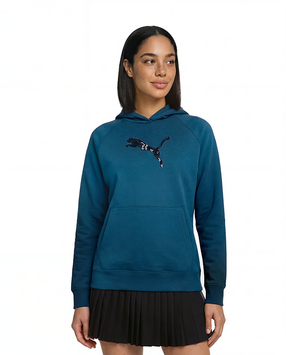 PUMA Women's Essentials Sequins Fleece Hoodie