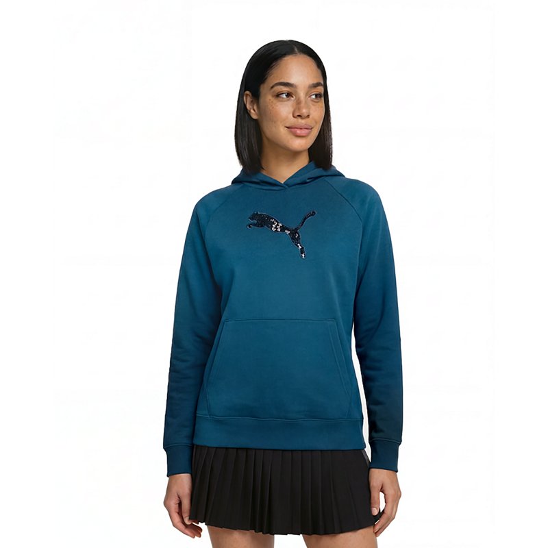 PUMA Women's Essentials Sequins Fleece Hoodie