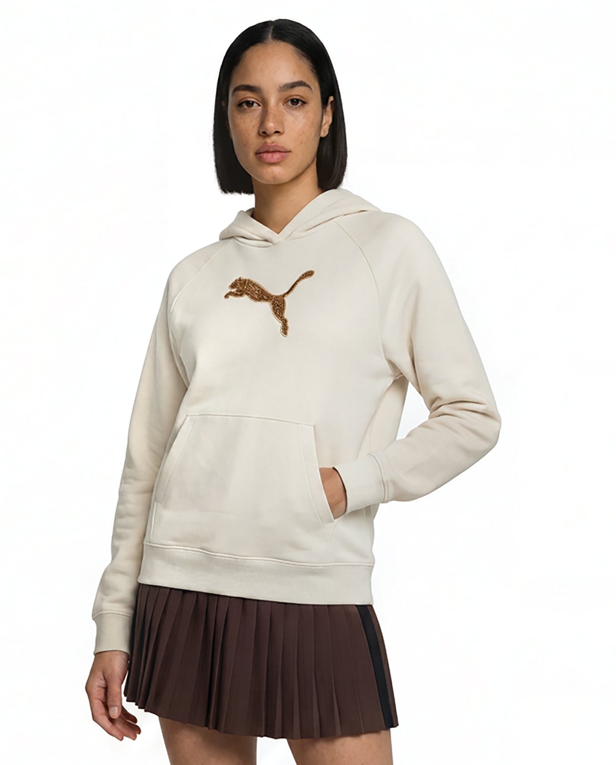 PUMA Women's Essentials Sequins Fleece Hoodie