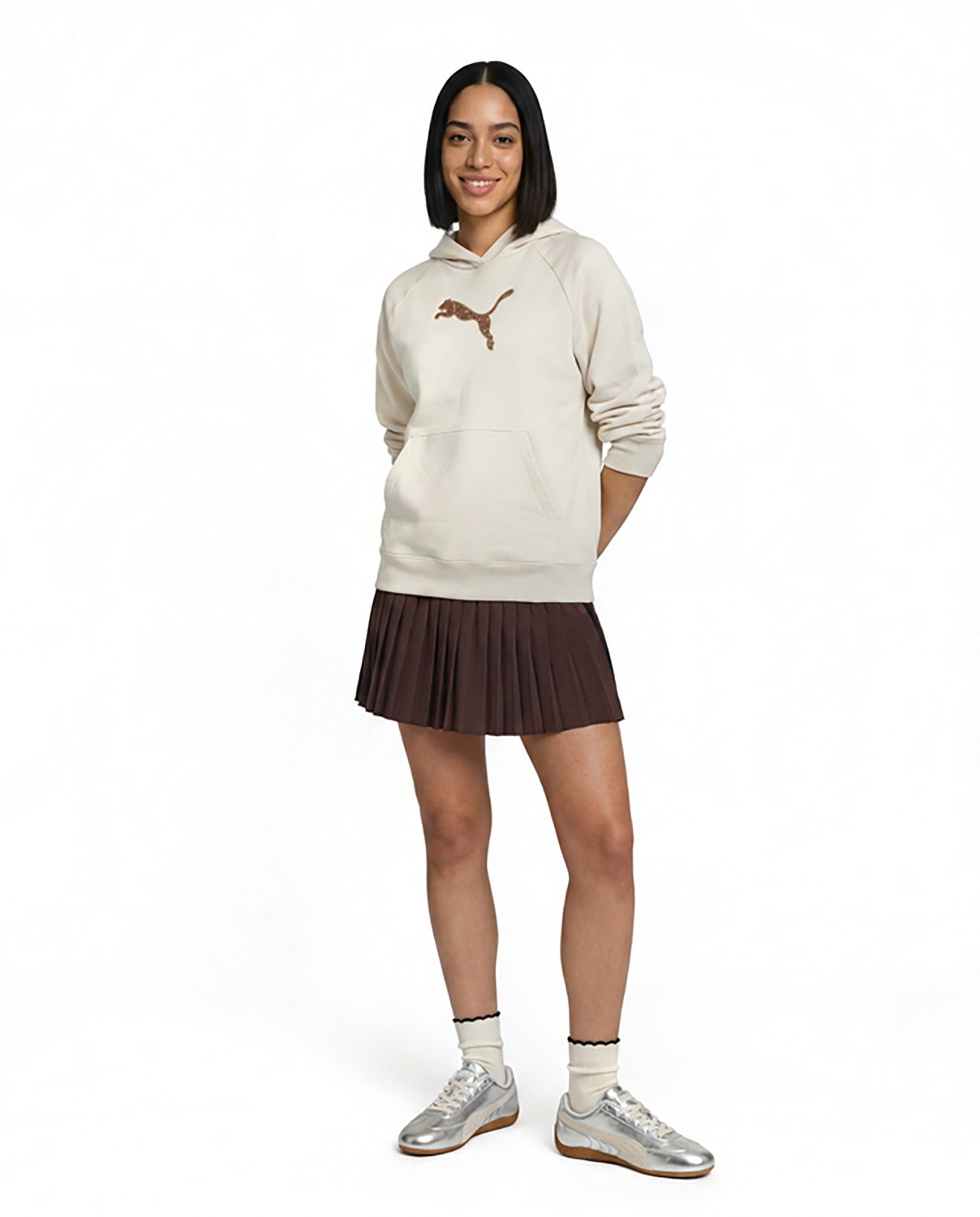 PUMA Women's Essentials Sequins Fleece Hoodie - view number 3