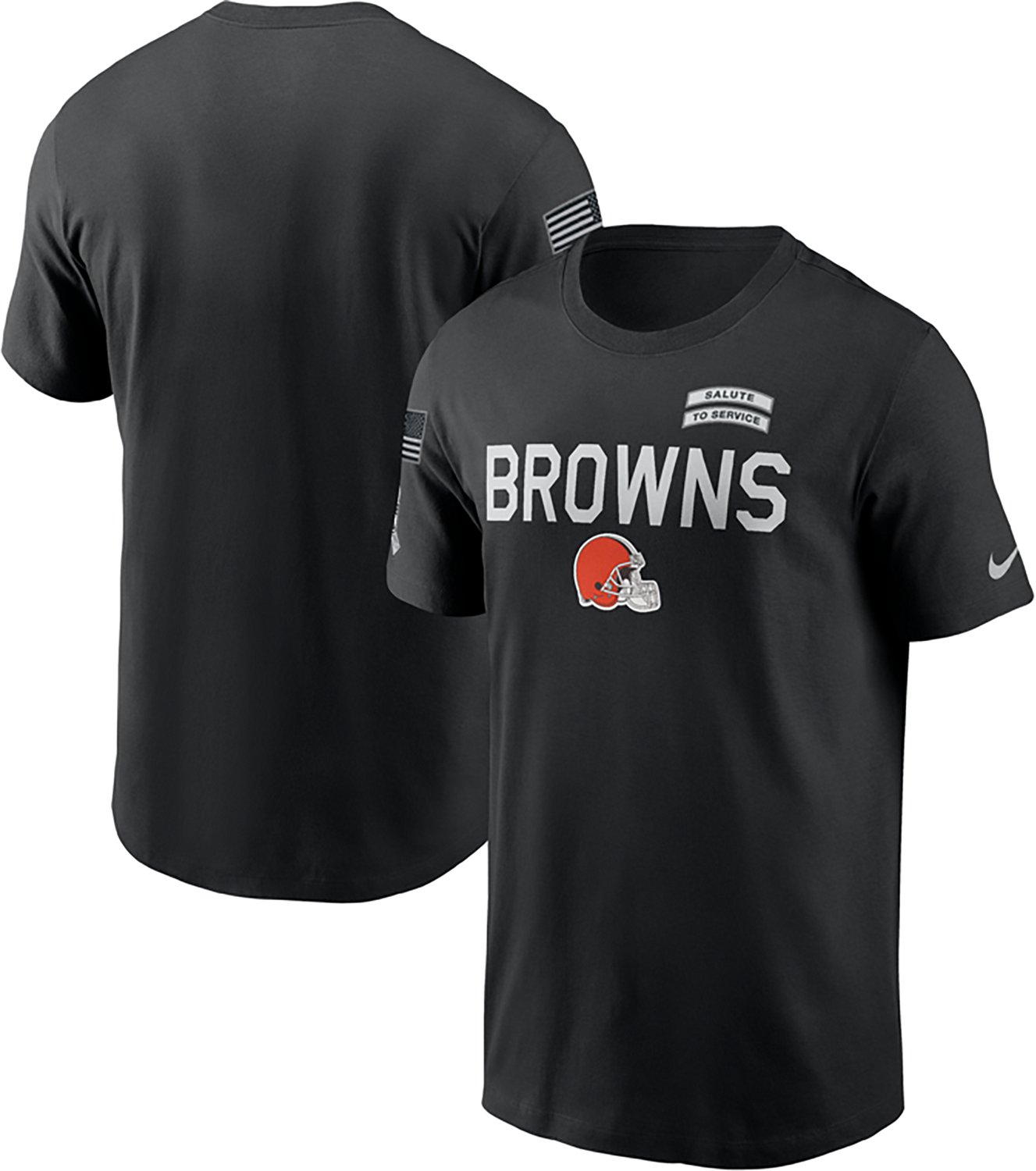 Nike Men's Cleveland Browns Salute to Service Dri-FIT Graphic T-shirt - view number 3