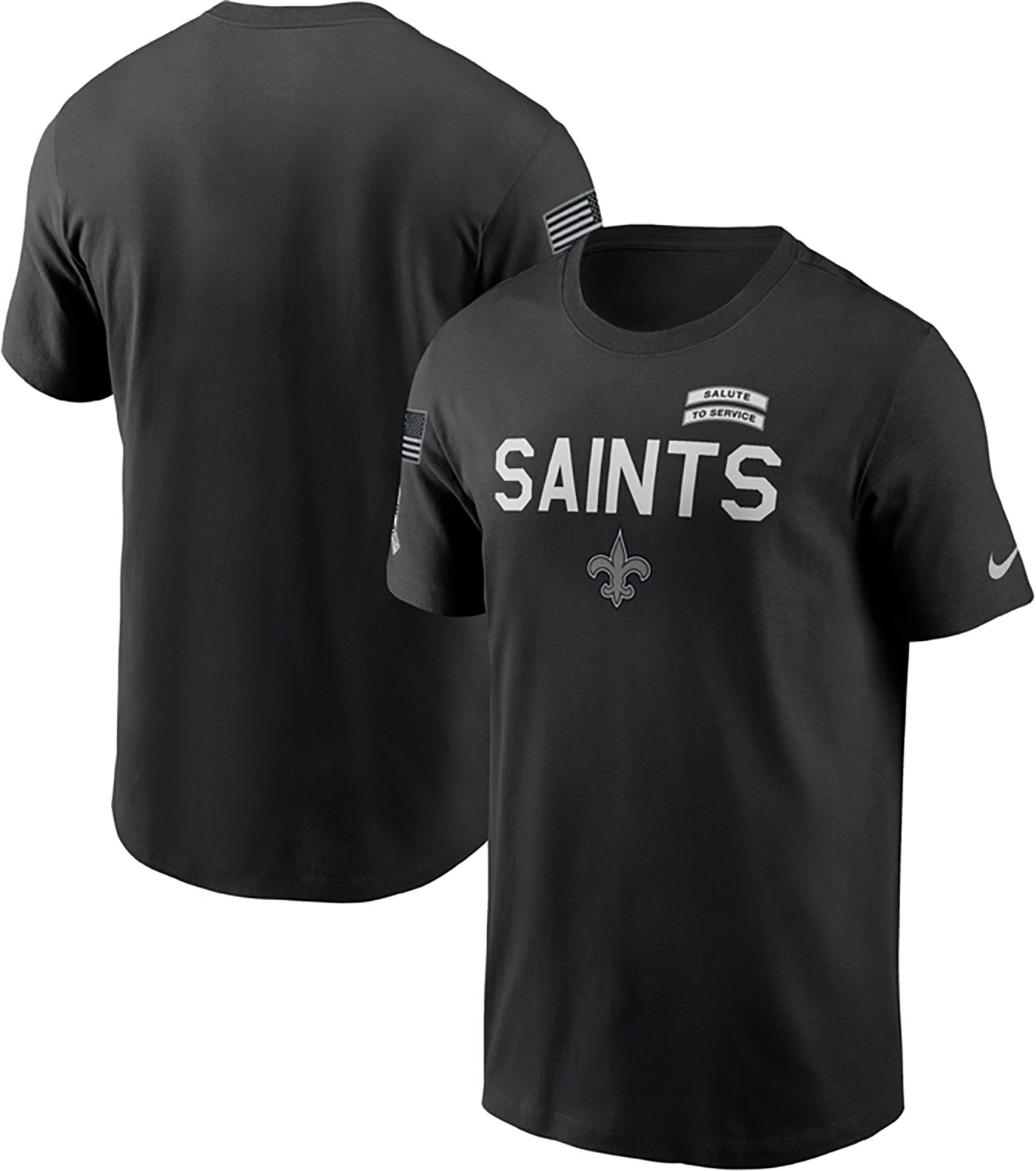 Nike Men's New Orleans Saints Salute to Service Dri-FIT Graphic T-shirt - view number 3