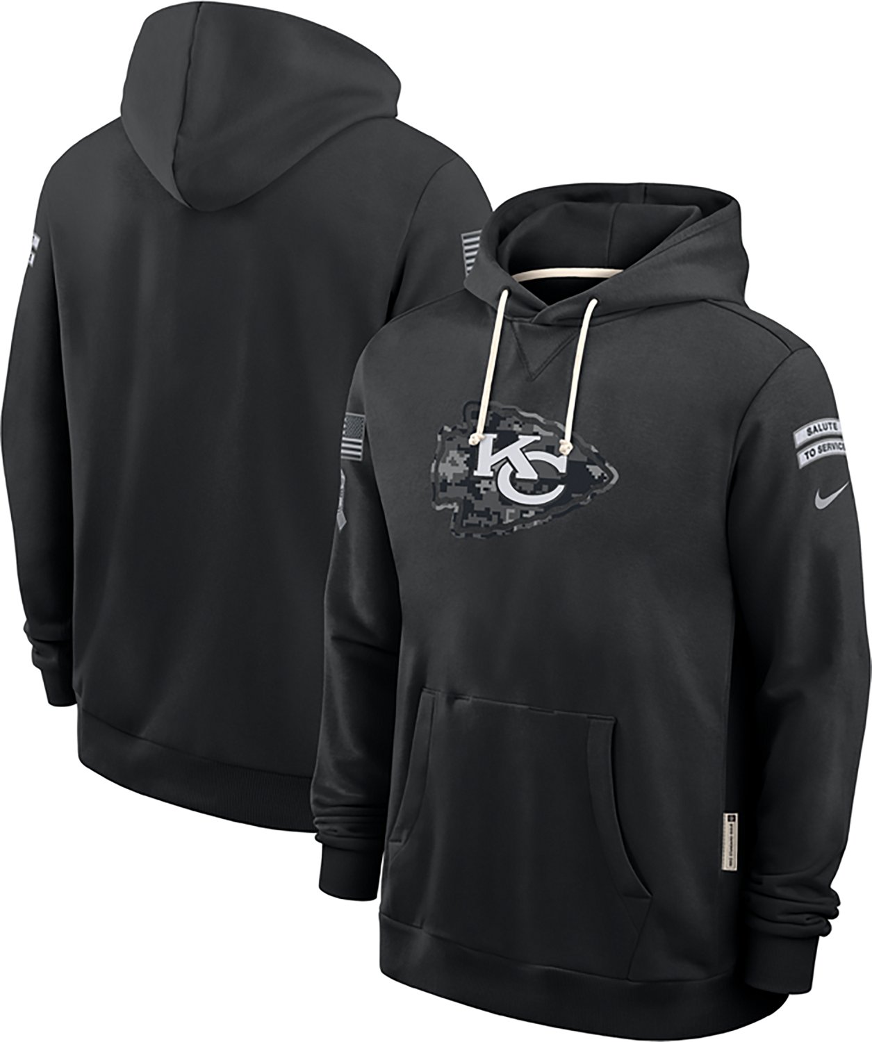 Nike Men's Kansas City Chiefs Salute to Service Hoodie - view number 4