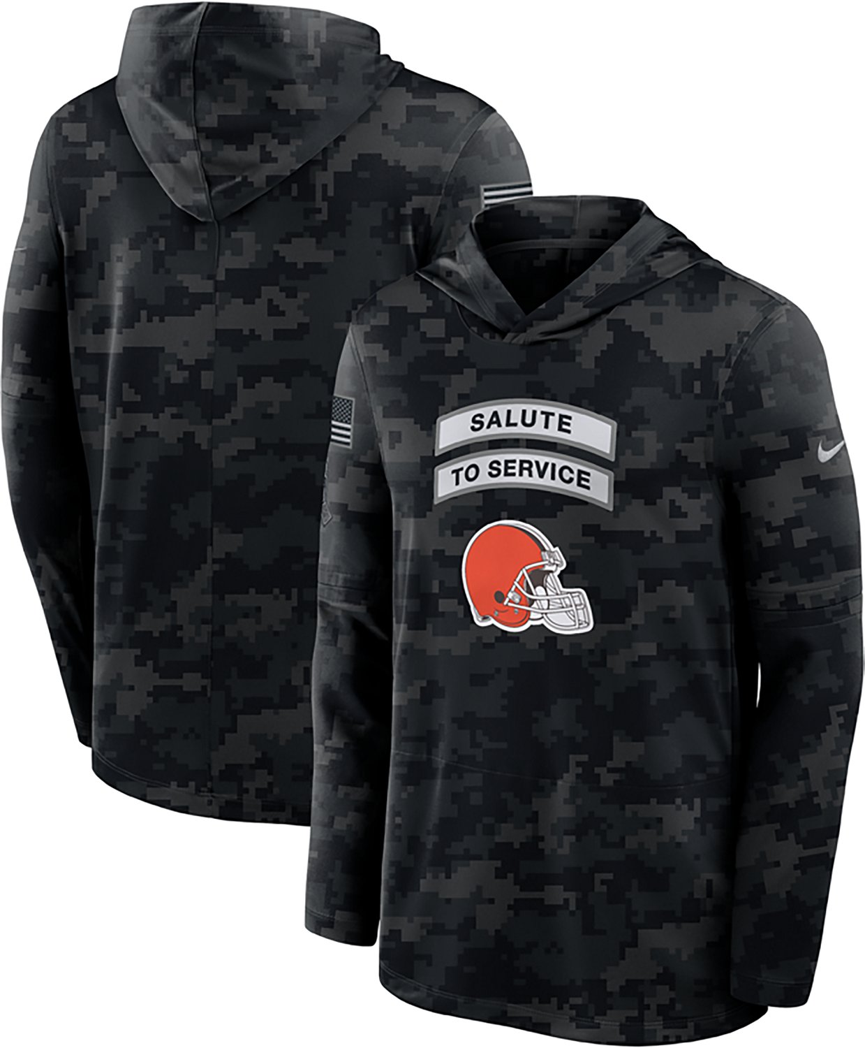 Nike Men's Cleveland Browns Salute to Service Hoodie - view number 3