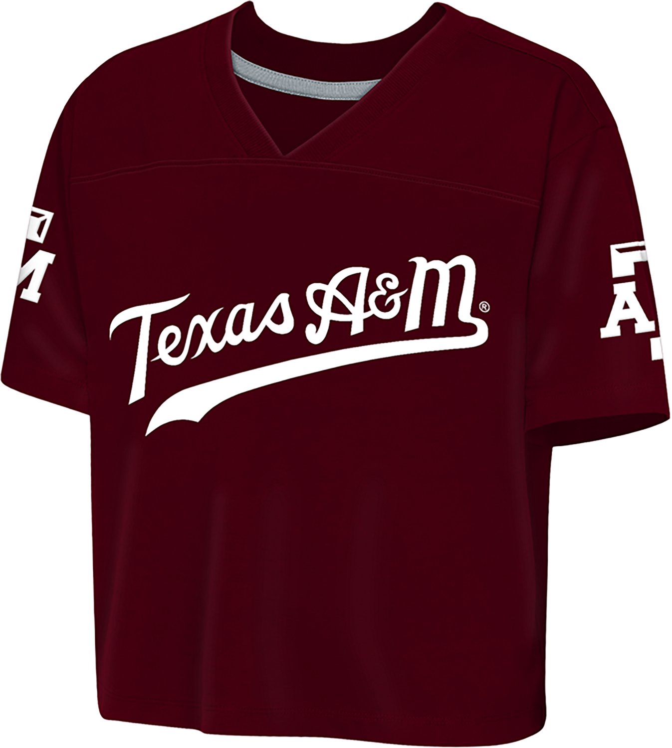 Outerstuff Girls' Texas A&M University Cropped Football Top