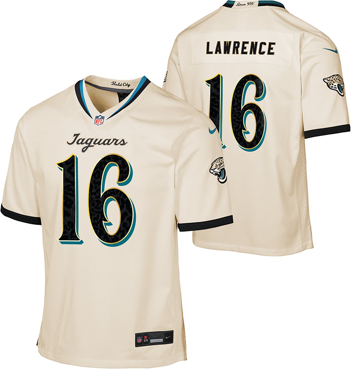 Nike Boys' Jacksonville Jaguars Trevor Lawrence #16 Rivalry Jersey - view number 3