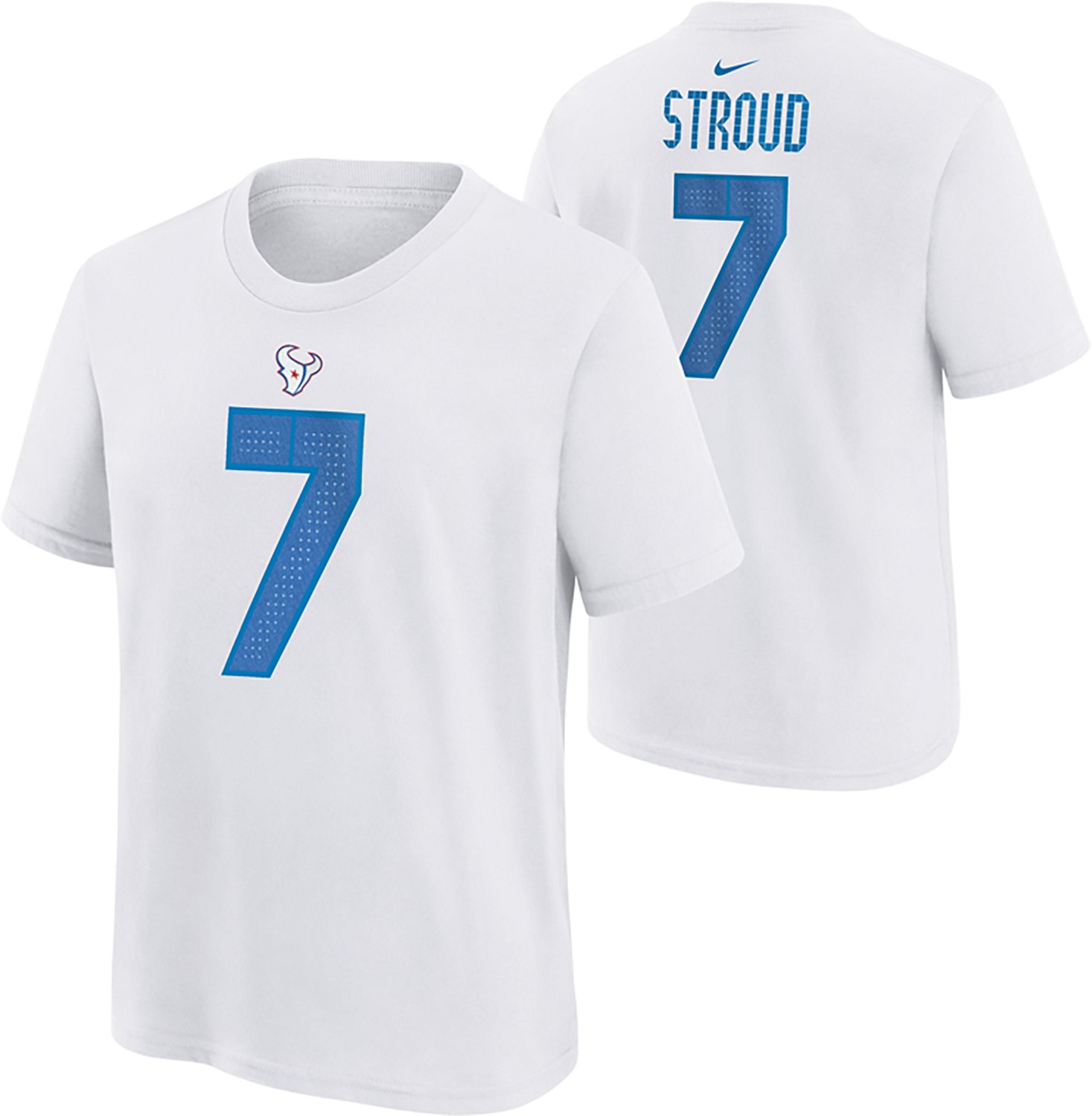 Nike Boys' Houston Texans C.J. Stroud Rivalry Name and Number T-Shirt - view number 3