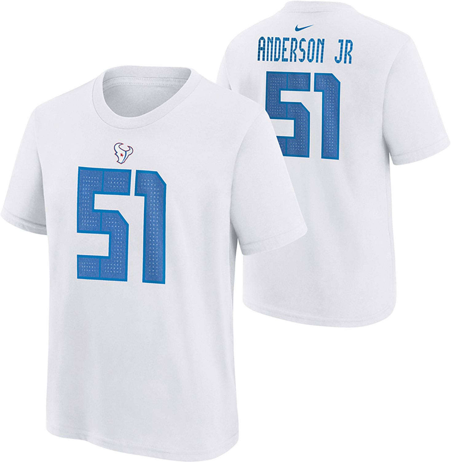 Nike Boys' Houston Texans W. Anderson Jr. Rivalry Name and Number T-Shirt - view number 3