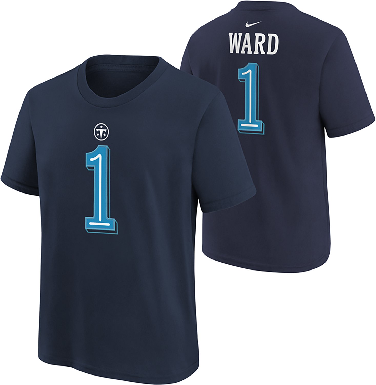 Nike Boys' Tennessee Titans C. Ward Rivalry Name & Number T-Shirt - view number 3