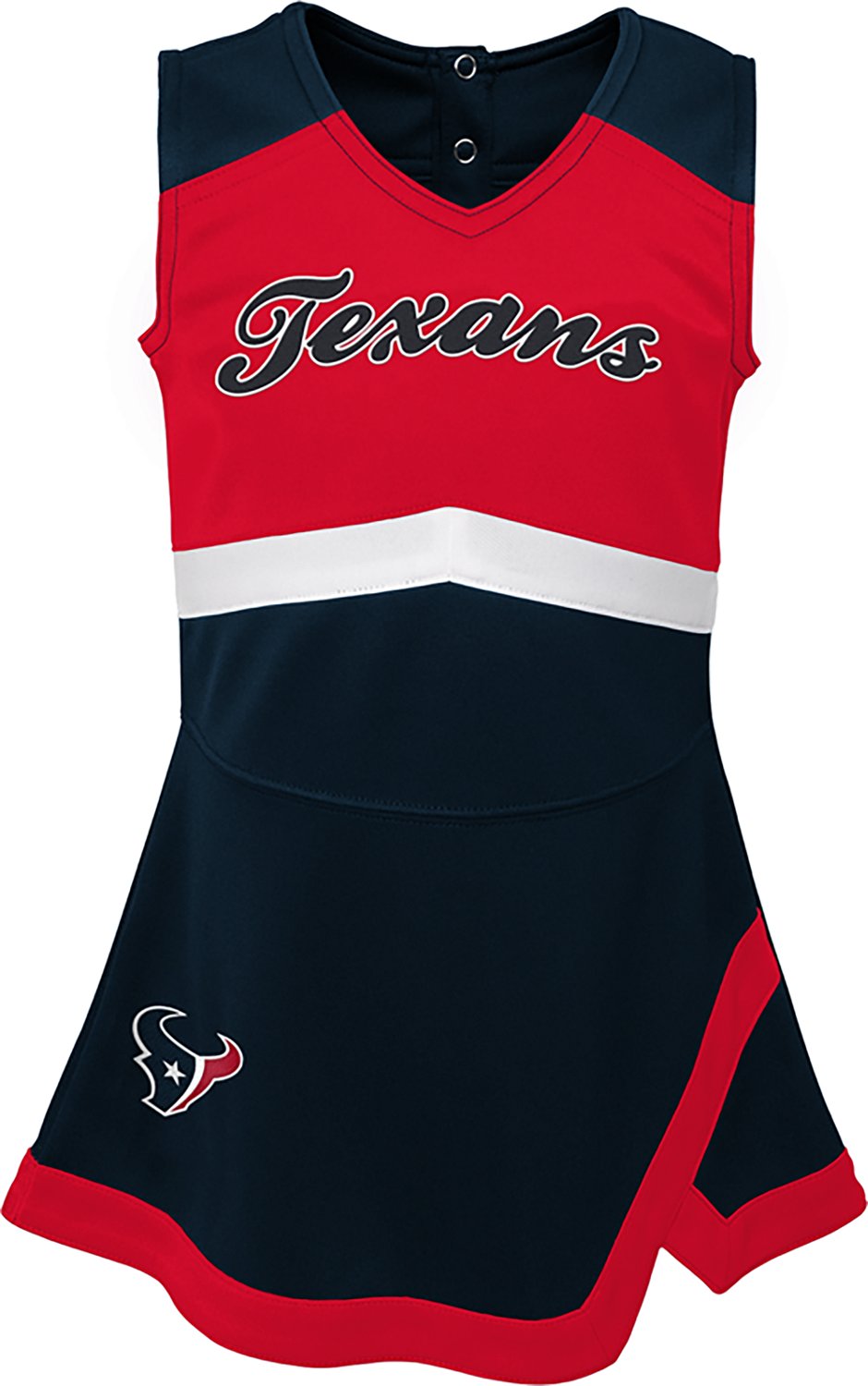 Outerstuff Girls' Houston Texans Cheer Captain Jumper Dress
