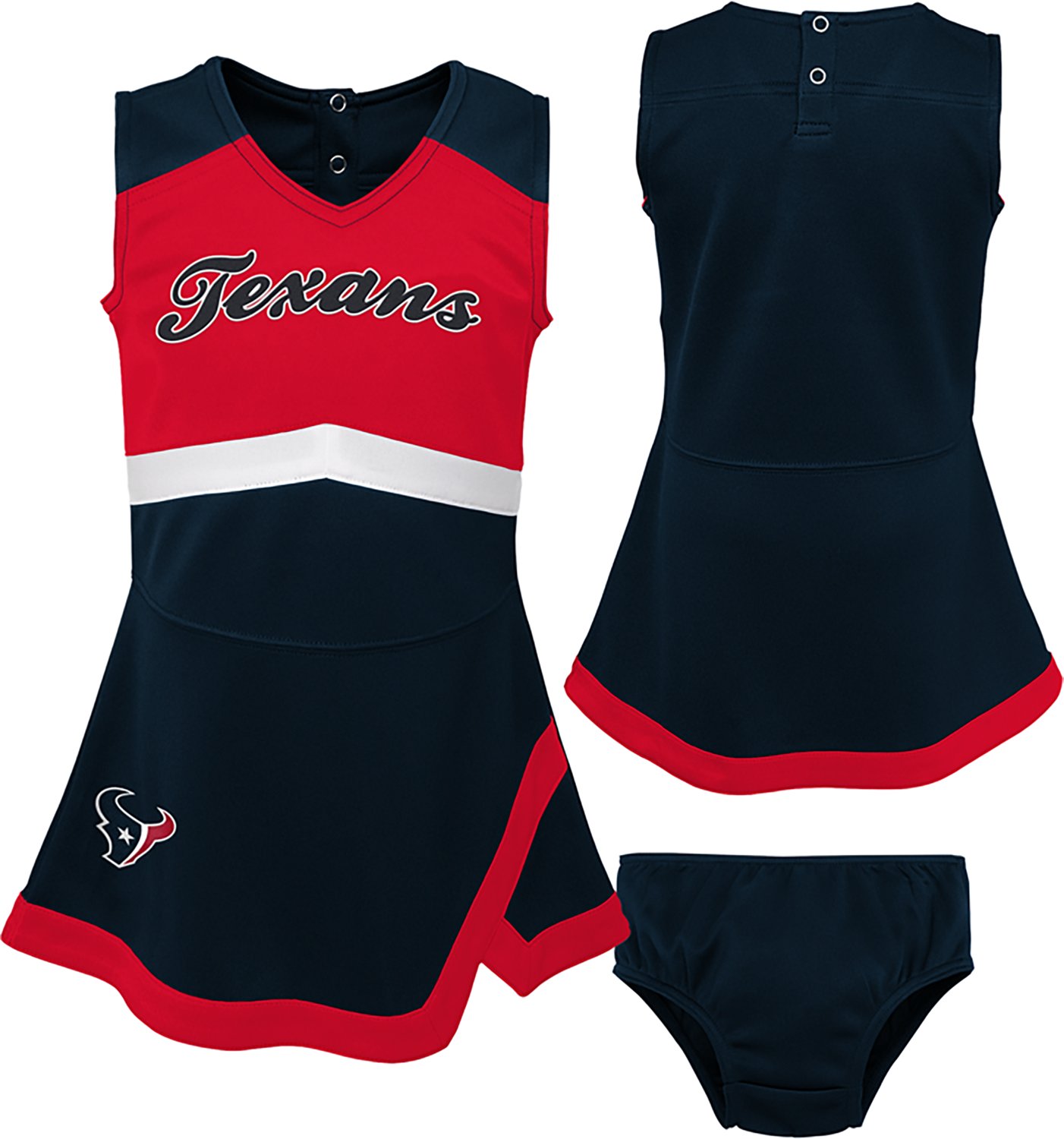 Outerstuff Girls' Houston Texans Cheer Captain Jumper Dress - view number 4