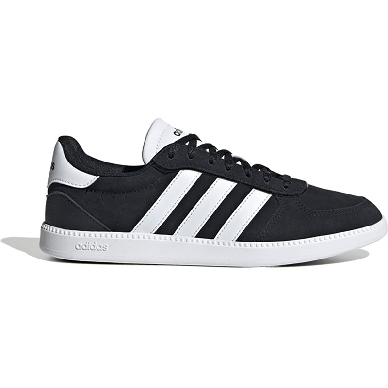 adidas Breaknet Sleek Suede Womens Sneakers, 8 Medium, Black