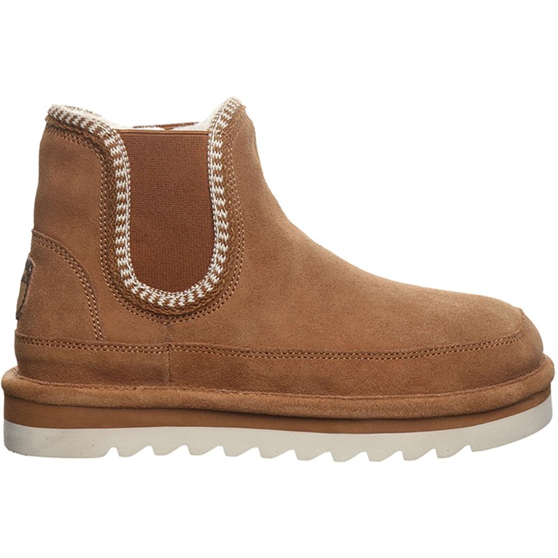 Bearpaw Women's Viola Platform Chelsea Slip-On Boots - Cinnamon