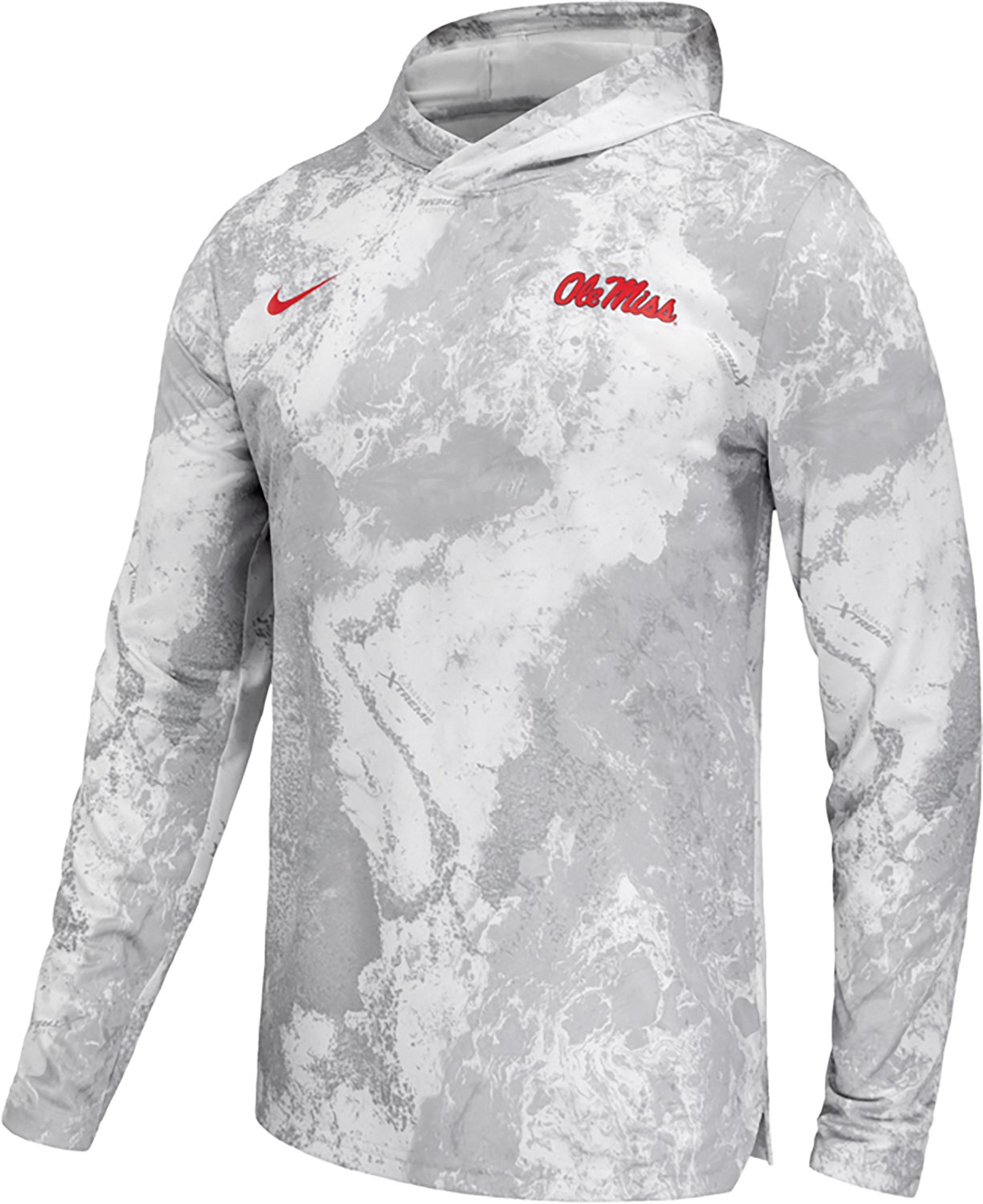 Nike Men's Ole Miss Hotty Toddy Real Tree XM Long Sleeve Hooded T-shirt