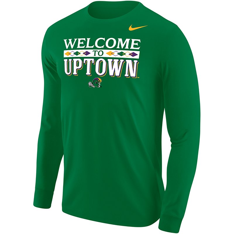 Nike Men's Green Tulane Green Wave Welcome To Uptown Long-Sleeve T-Shirt - Green