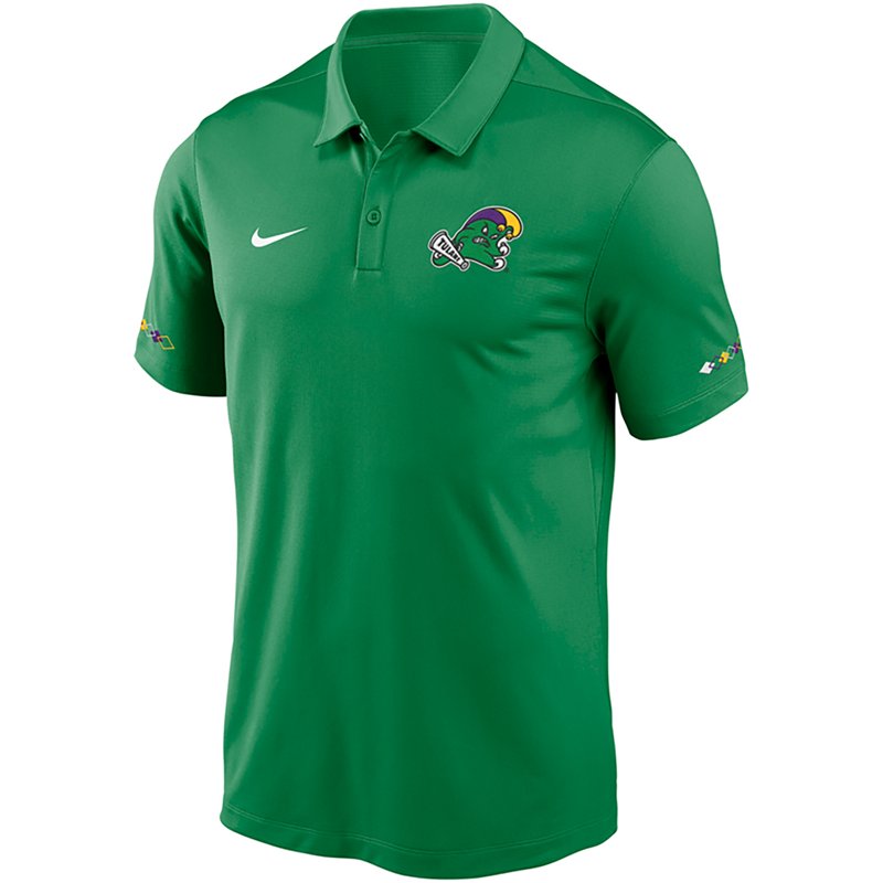Nike Men's Tulane Green Wave Mardi Gras Polo, Large