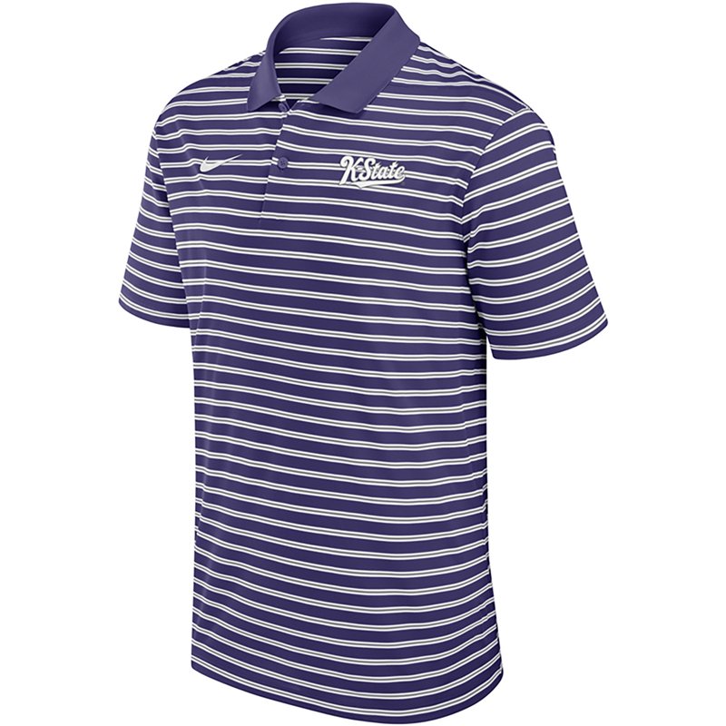 Nike Men's Kansas State Script Victory Stripe Polo
