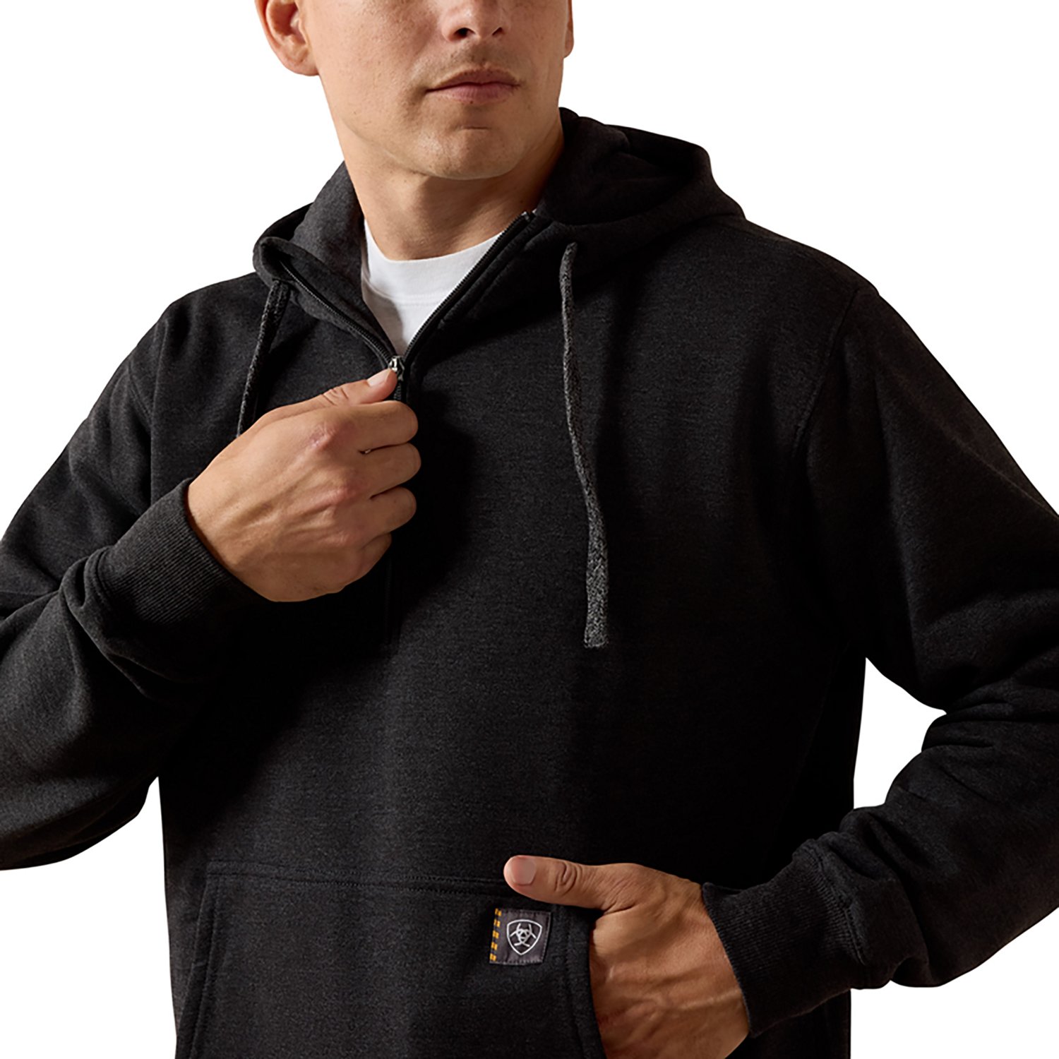 Ariat Men's Rebar Workman 1/4 Zip Hoodie - view number 3