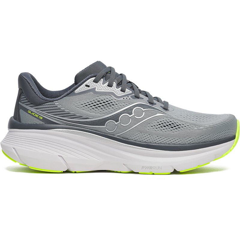 Saucony Men's Guide 19 Running Shoes, Size 14, Fossil/Shado