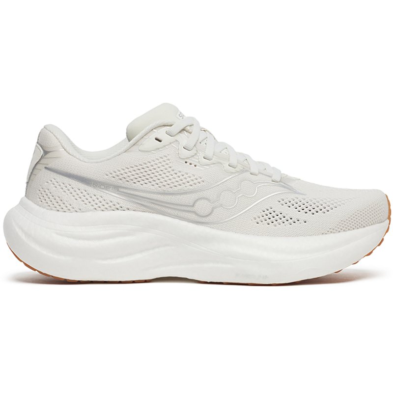 Saucony Women's Ride 19 Running Shoes, Size 12, Ivory/Gum