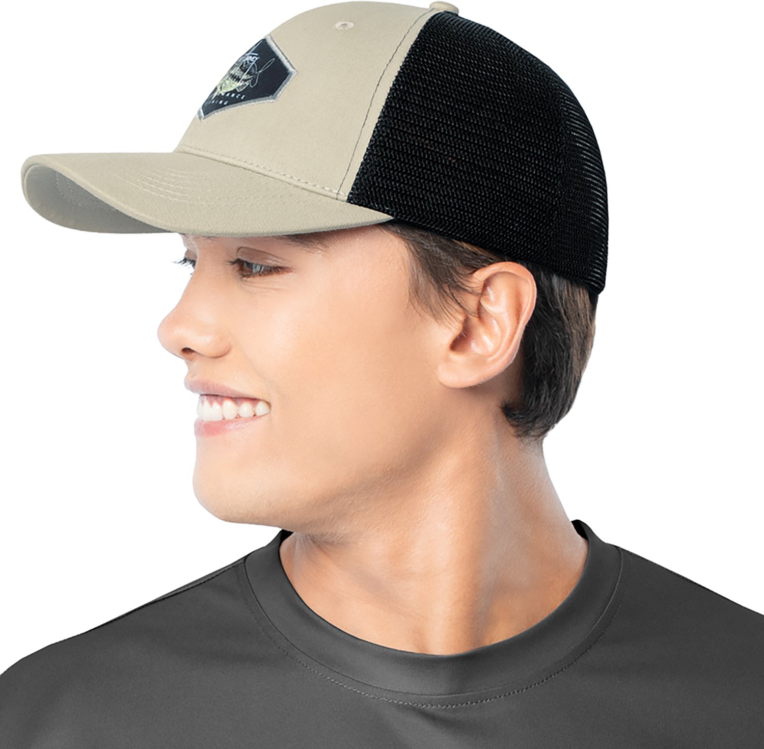 Guy Harvey Adults’ Bass Patch Trucker Hat - view number 3