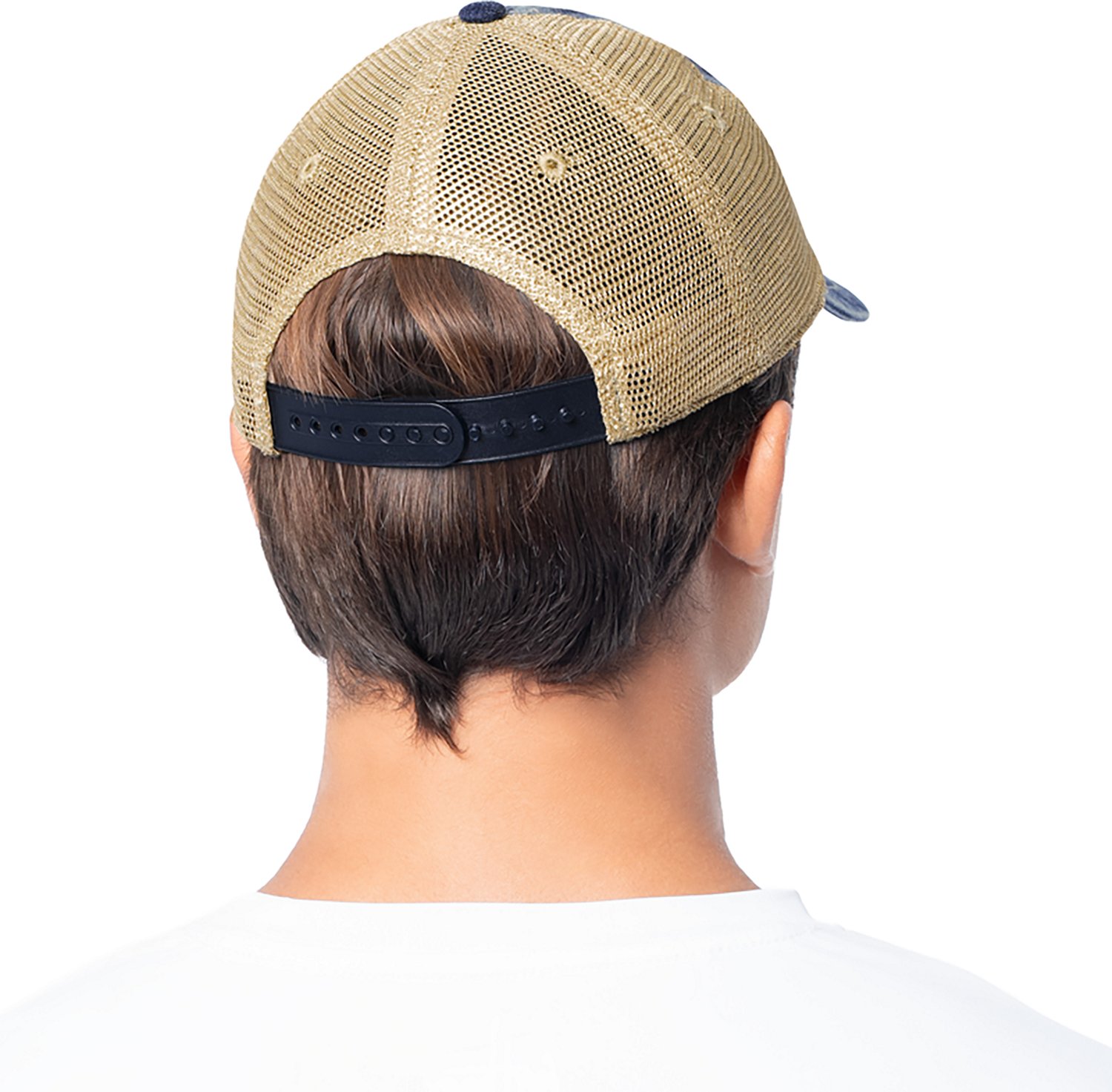 Guy Harvey Adults’ Billfish Patch Denim Trucker Hat - view number 4