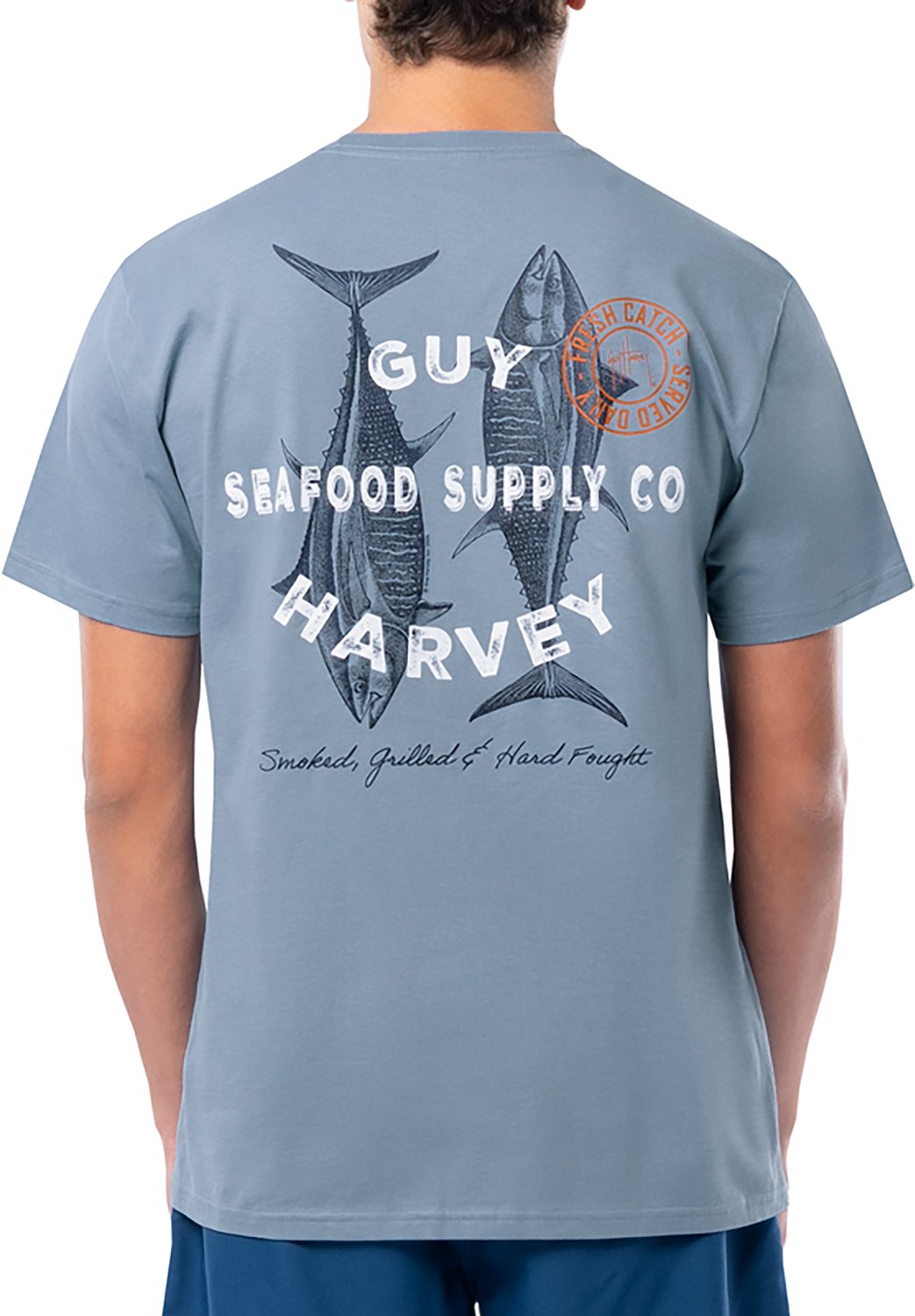 Guy Harvey Men’s Harborlite Seafood Supply GFX T-shirt - view number 2