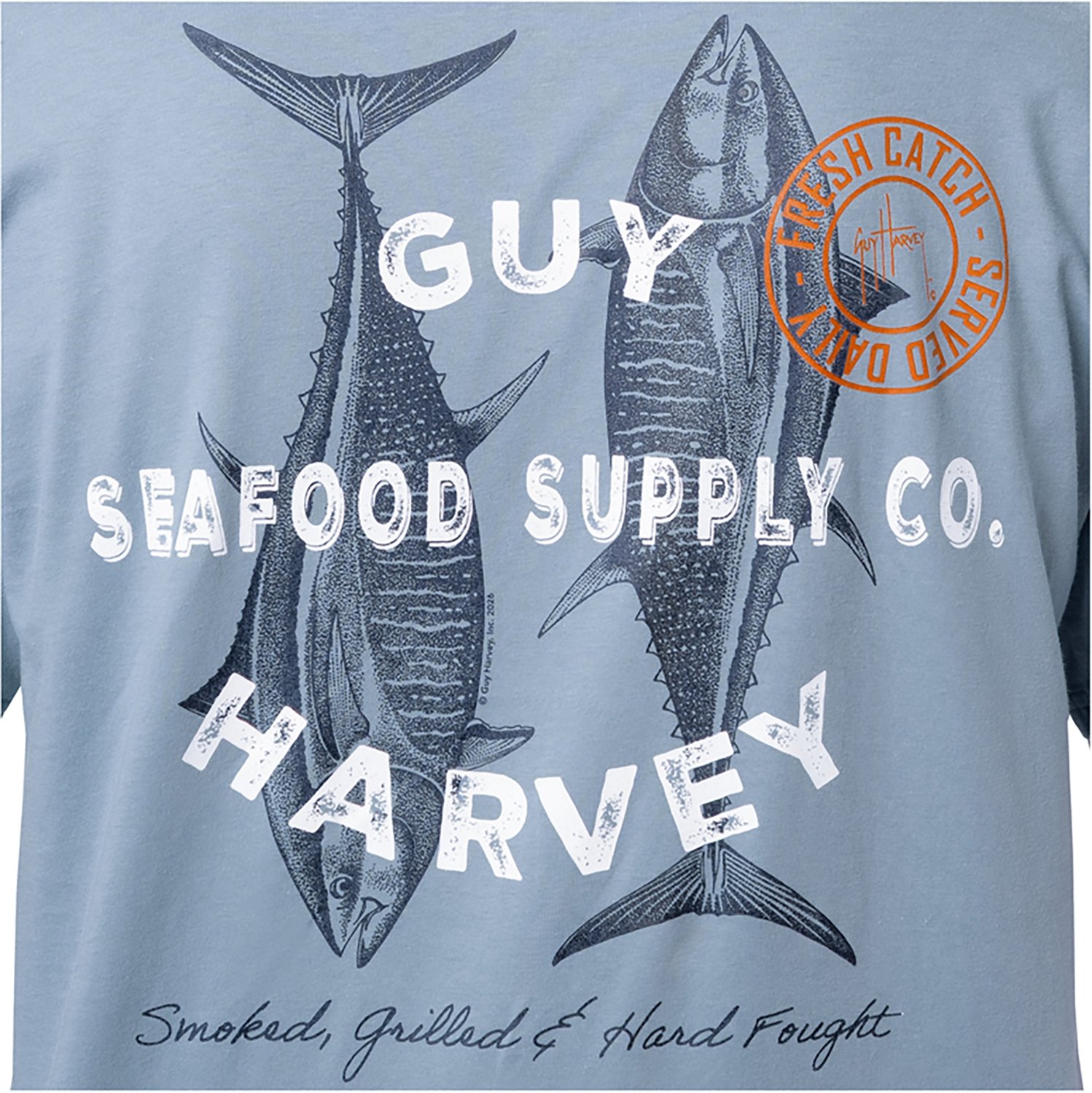 Guy Harvey Men’s Harborlite Seafood Supply GFX T-shirt - view number 6