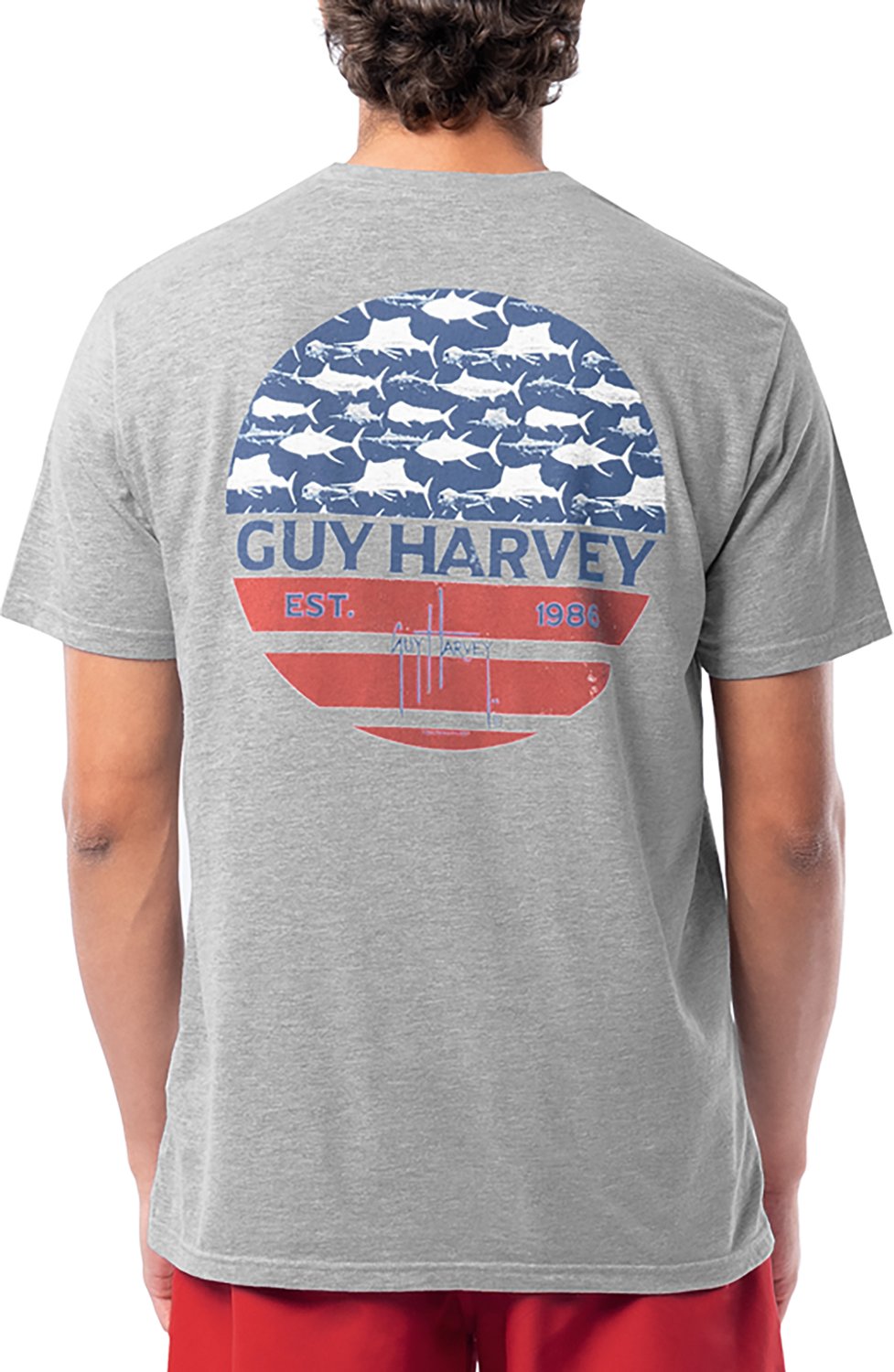 Guy Harvey Men’s Harborlite Patriot GFX T-shirt - view number 3
