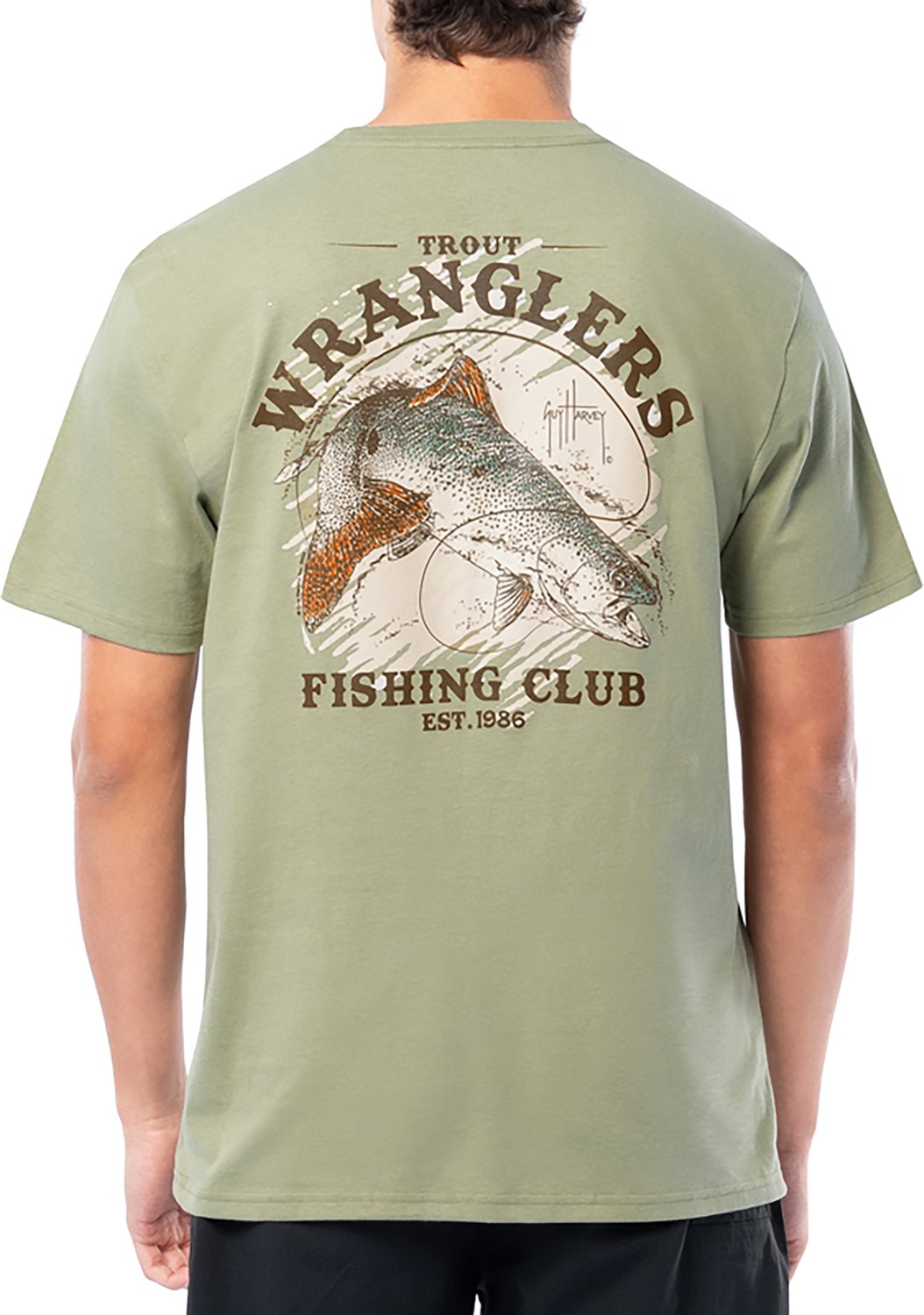 Guy Harvey Men’s Harborlite Trout Wranglers GFX T-shirt - view number 2