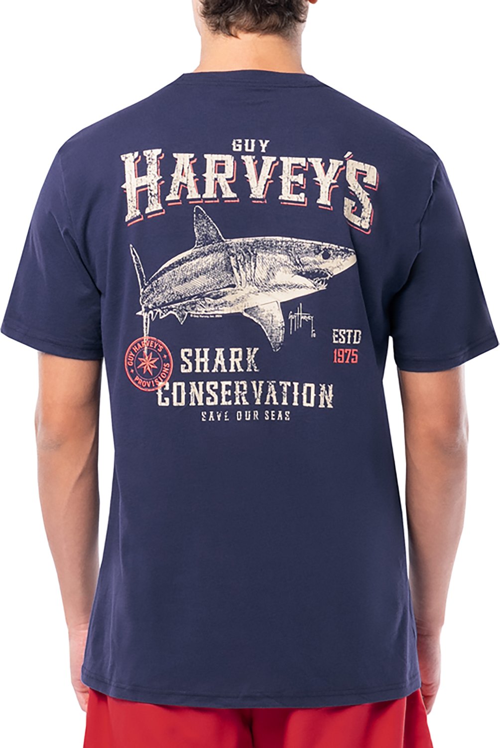 Guy Harvey Men’s Harborlite Mako Conservation GFX T-shirt - view number 3