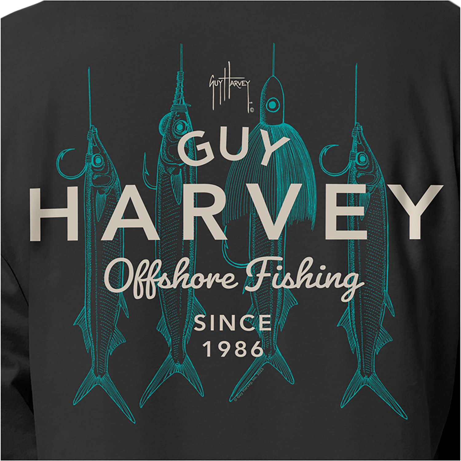 Guy Harvey Men’s Harborlite Rig Masters GFX Long Sleeve T-shirt - view number 6