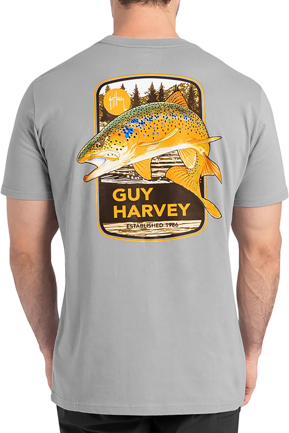 Guy Harvey Men’s OG Brown GFX T-shirt - view number 2