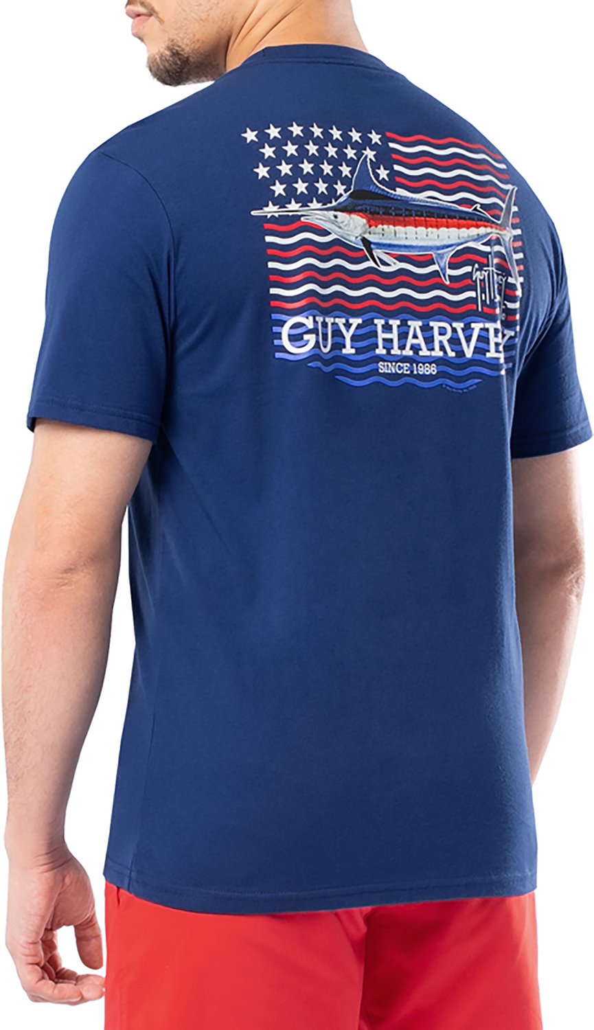 Guy Harvey Men’s OG Liberty Marlin GFX T-shirt - view number 3