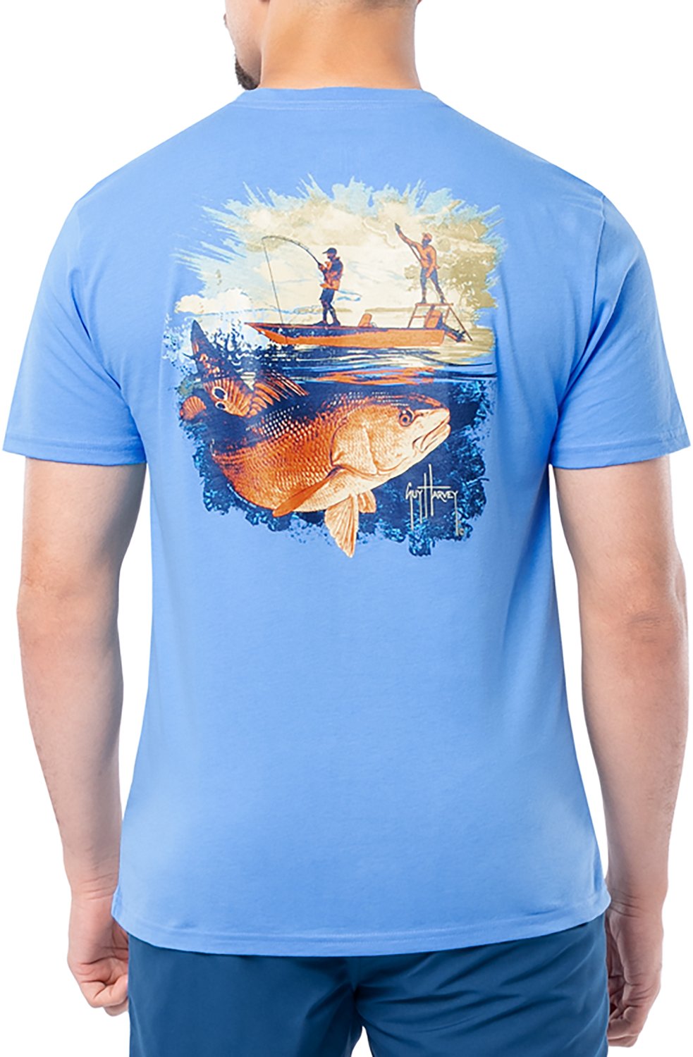 Guy Harvey Men’s OG Redfish Tailing GFX T-shirt - view number 3