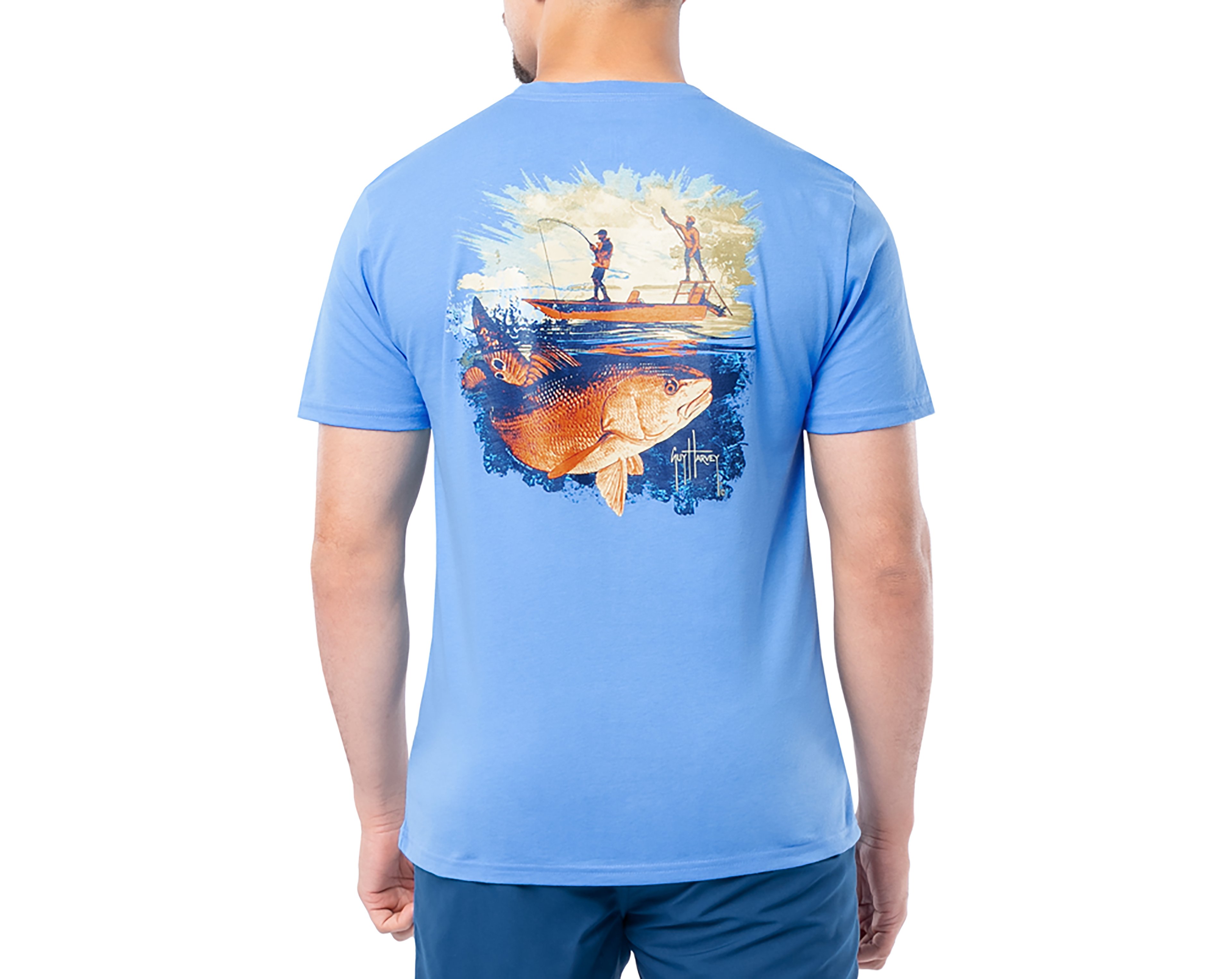 Guy Harvey Men’s OG Redfish Tailing GFX T-shirt