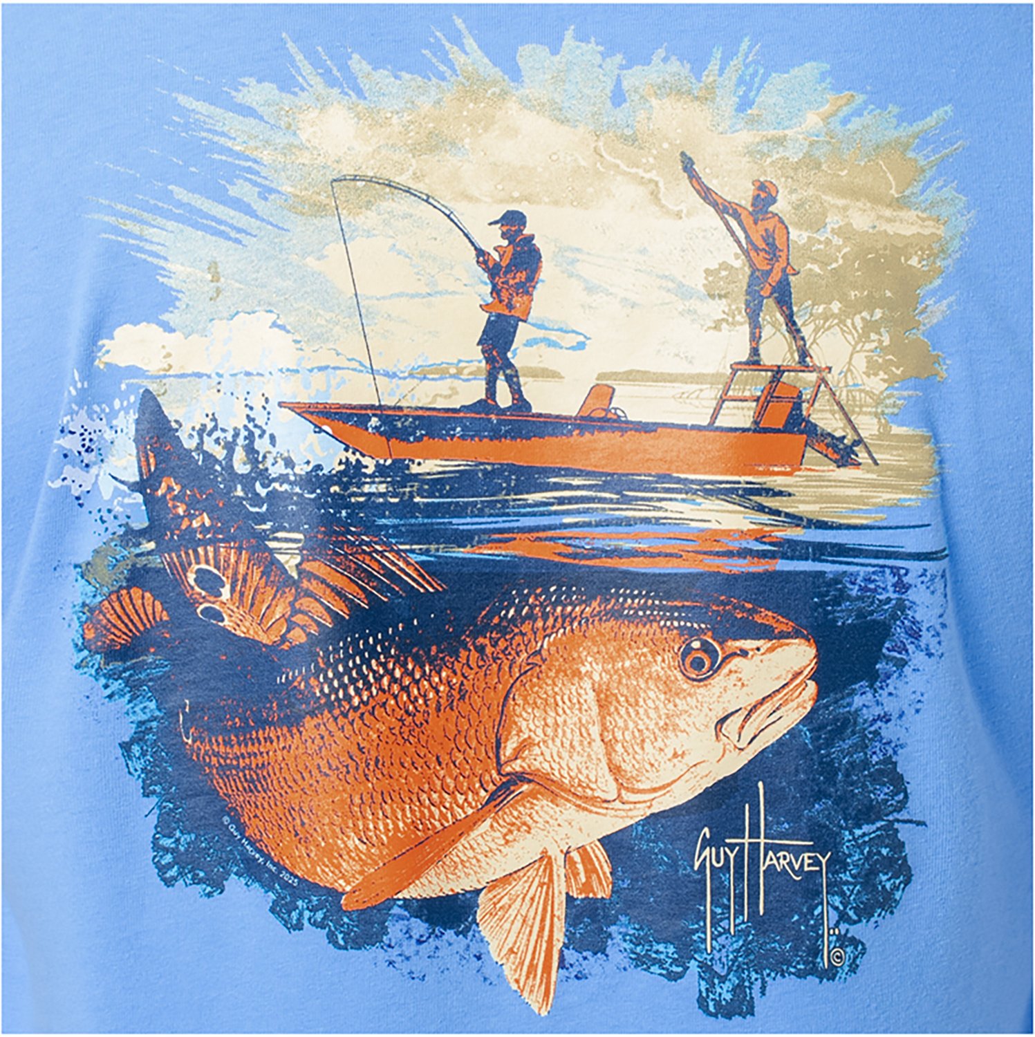 Guy Harvey Men’s OG Redfish Tailing GFX T-shirt - view number 6