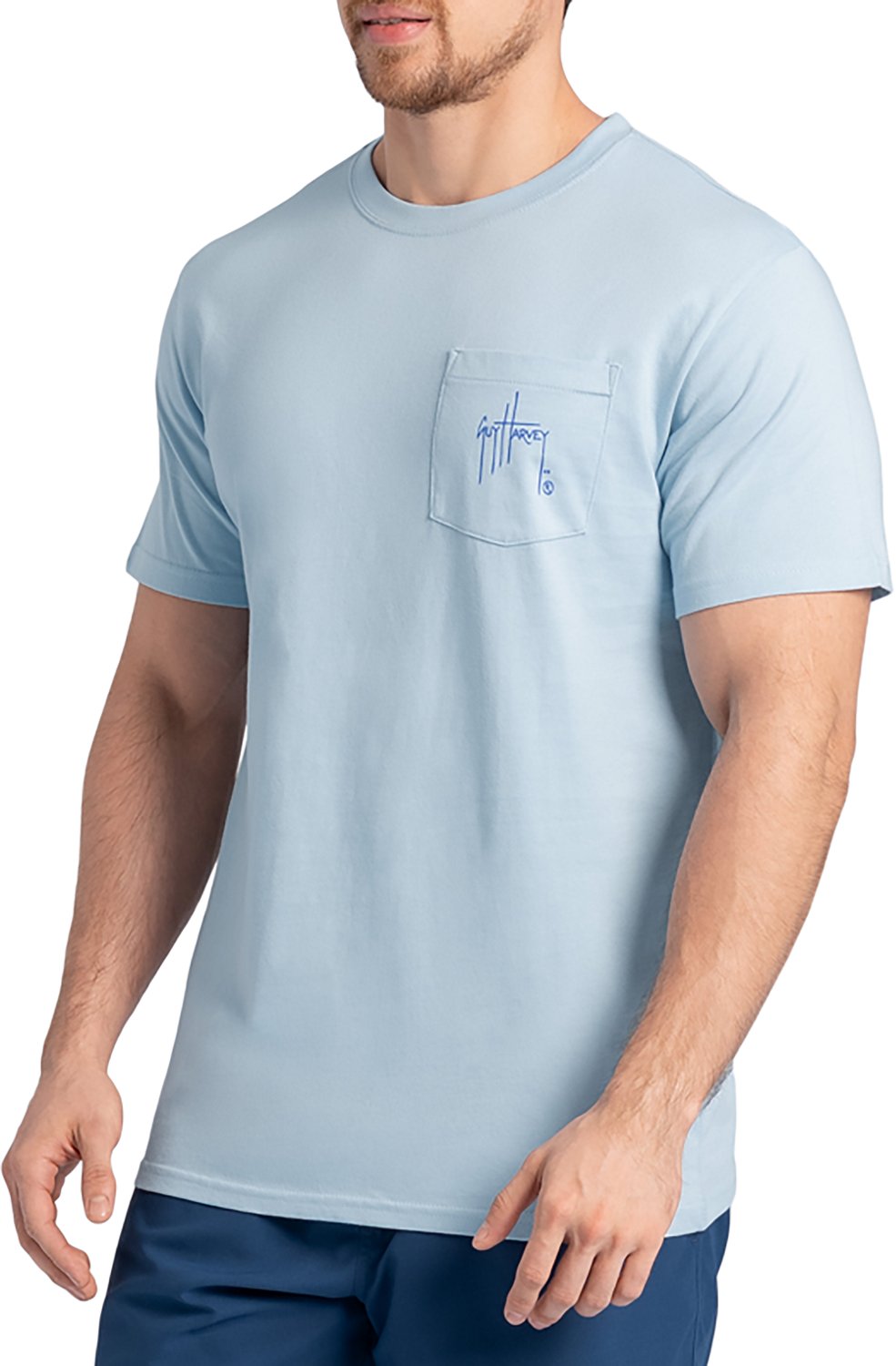 Guy Harvey Men’s OG Bill Collector GFX Pocket T-shirt - view number 2