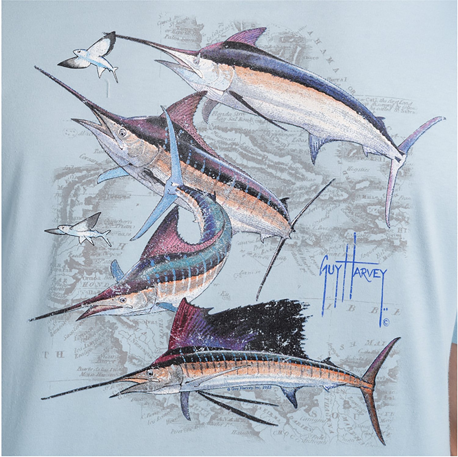 Guy Harvey Men’s OG Bill Collector GFX Pocket T-shirt - view number 6