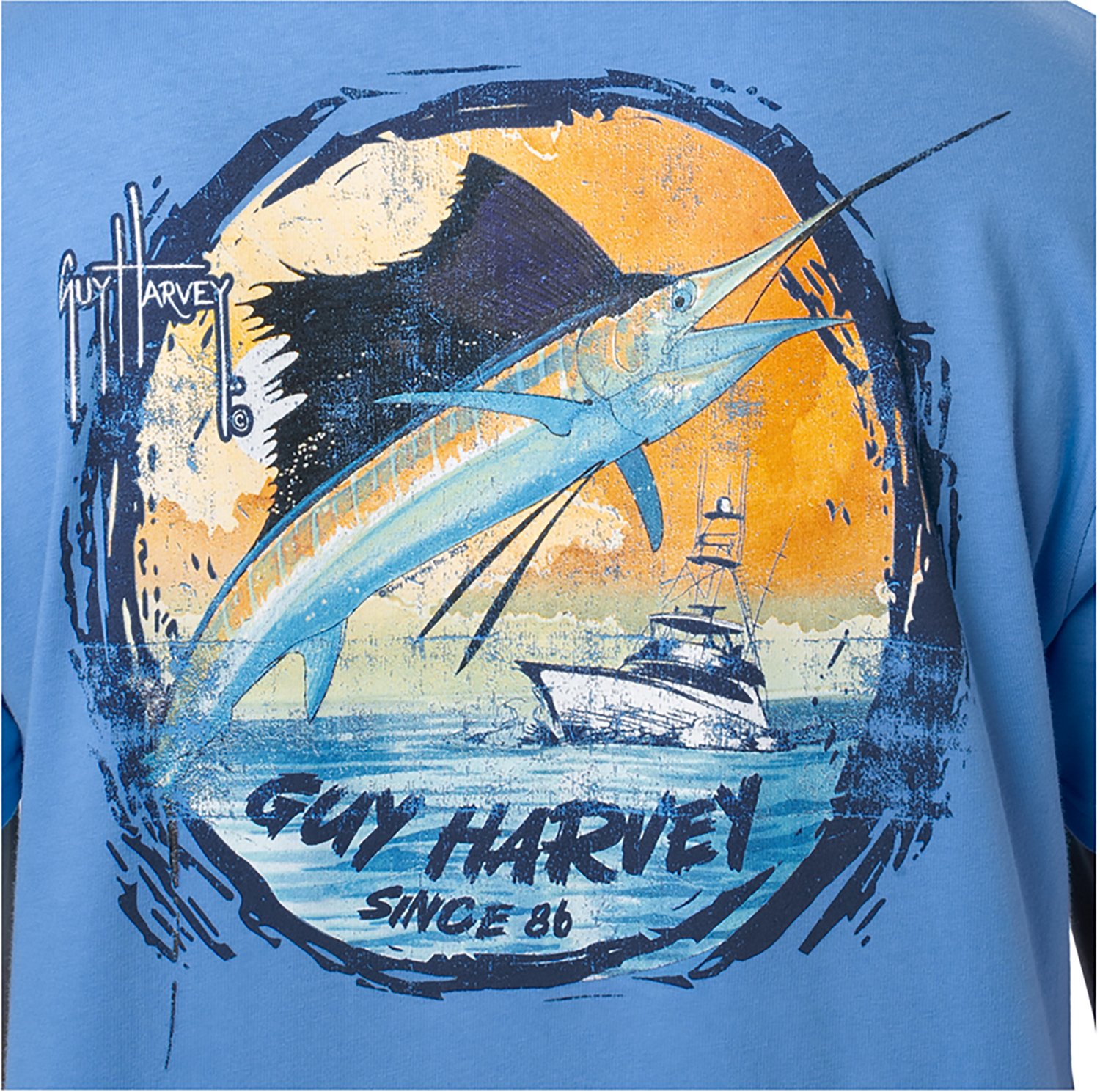 Guy Harvey Men’s OG Sunset GFX Pocket T-shirt - view number 6