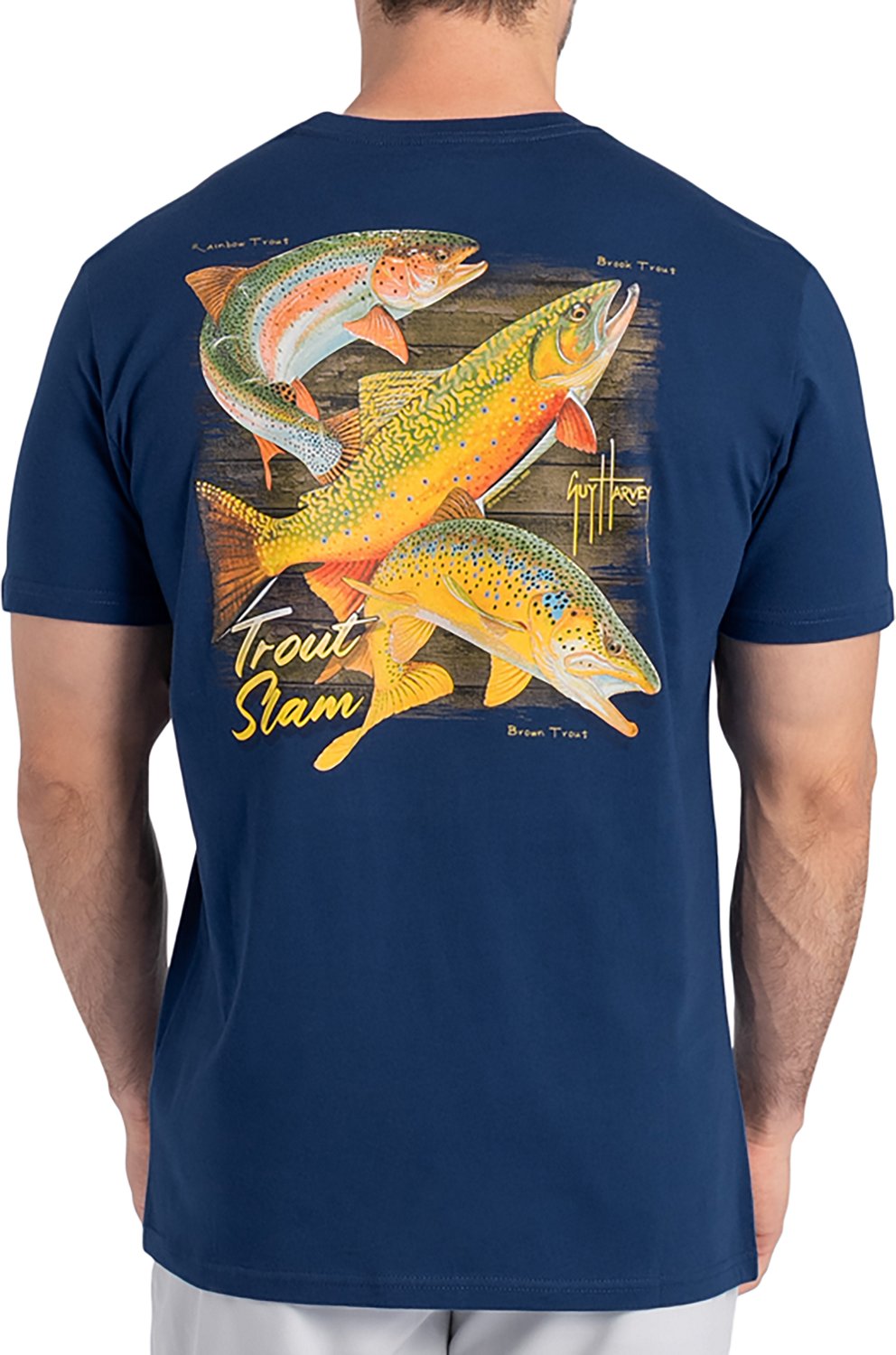 Guy Harvey Men’s OG Trout Slam GFX Pocket T-shirt - view number 3