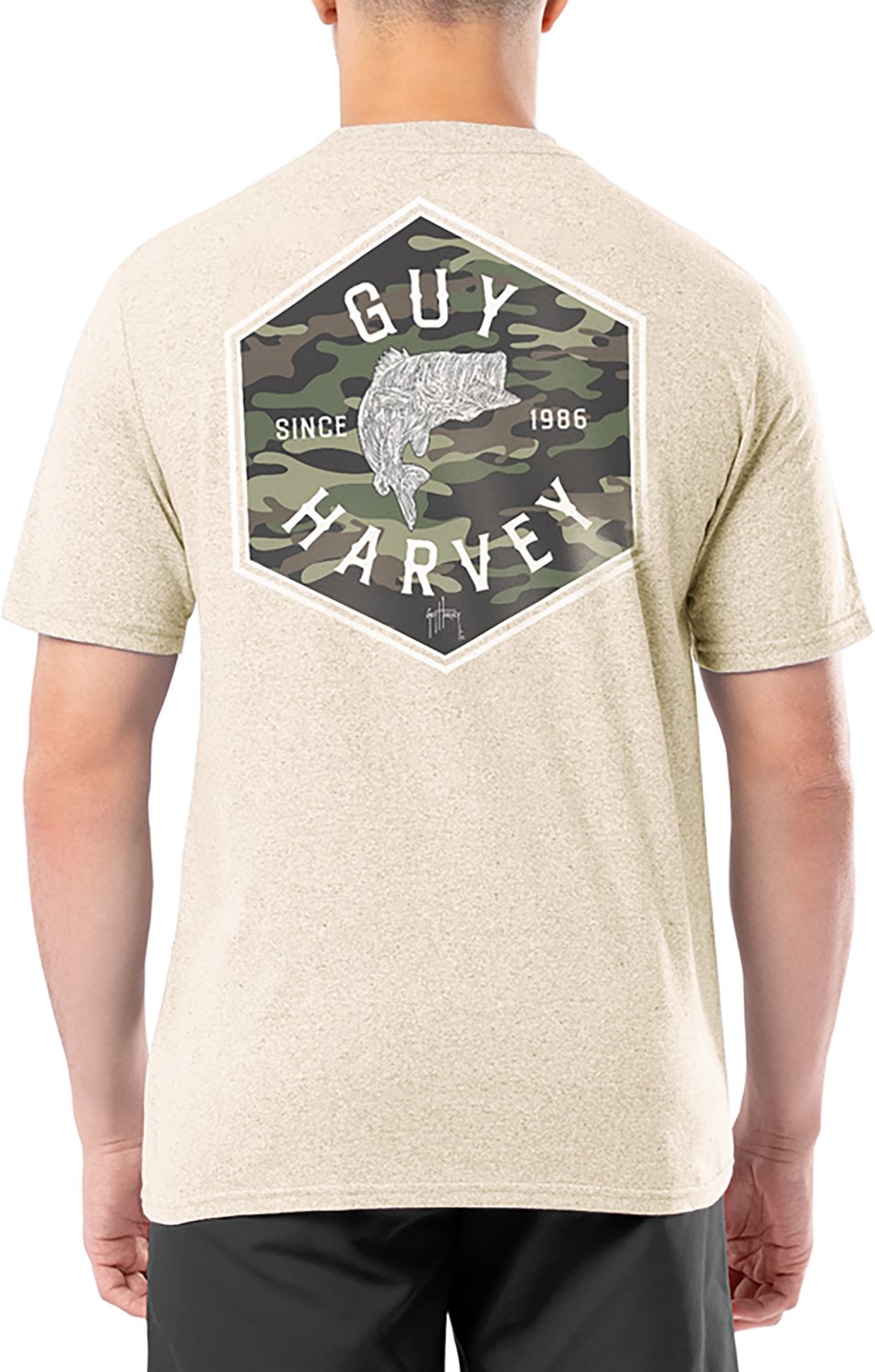Guy Harvey Men’s OG Threadcycled Camo Hex GFX T-shirt - view number 3