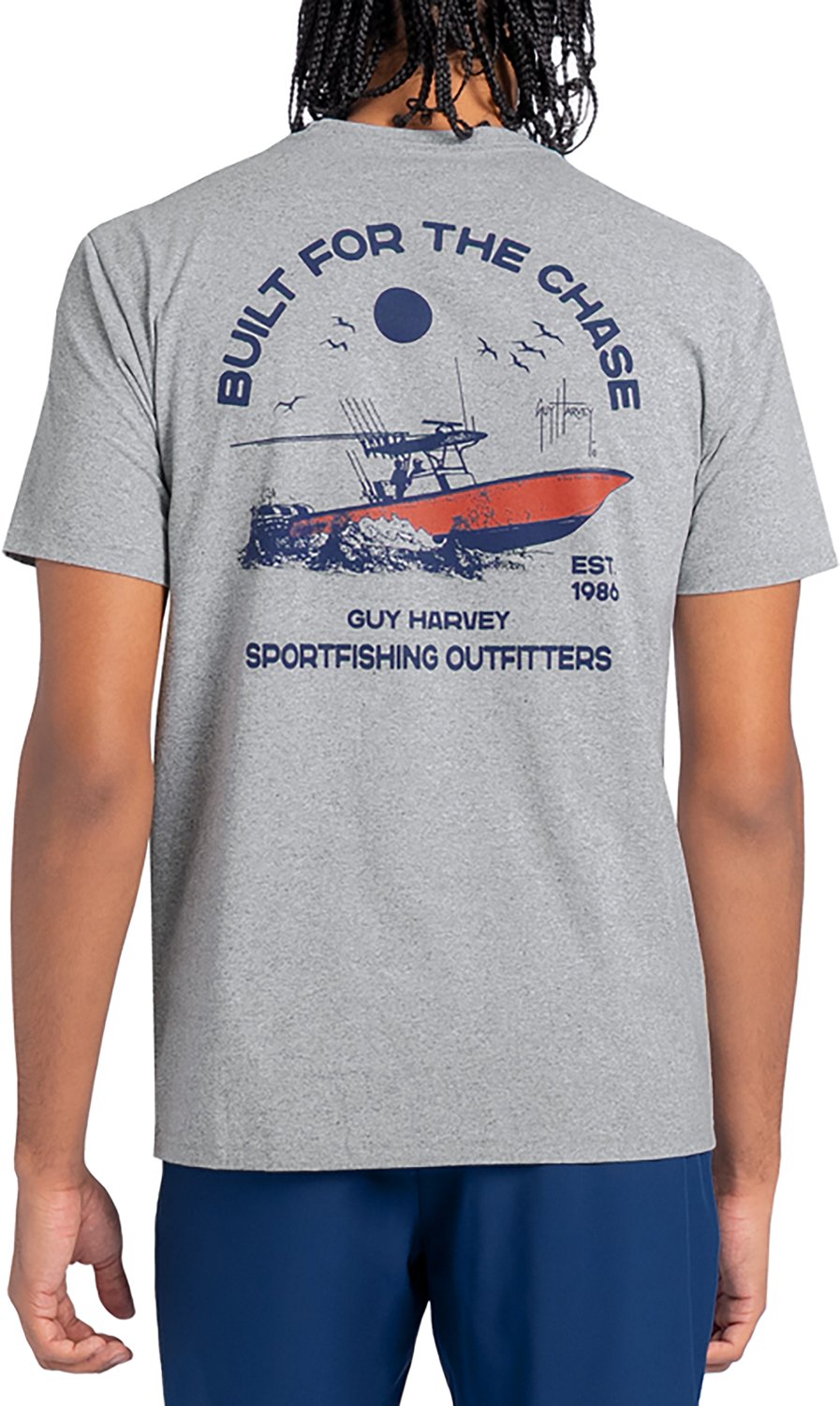 Guy Harvey Men’s OG Threadcycled Built for the Chase GFX T-shirt - view number 3
