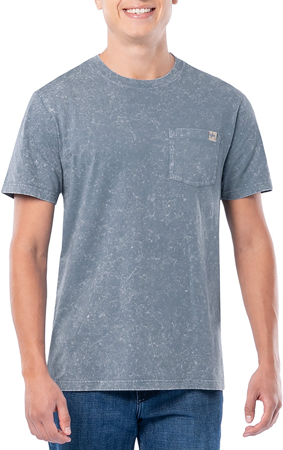 Guy Harvey Men’s Coastal Wash Trap to Table GFX Pocket T-shirt