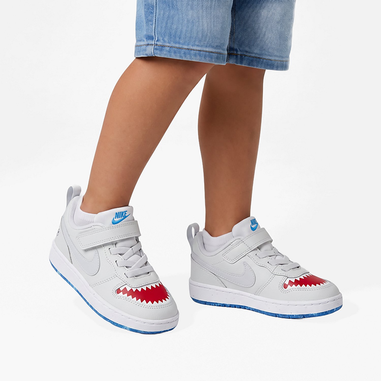 Nike Kids' Toddler Court Borough Low-Top Shark Shoes - view number 8