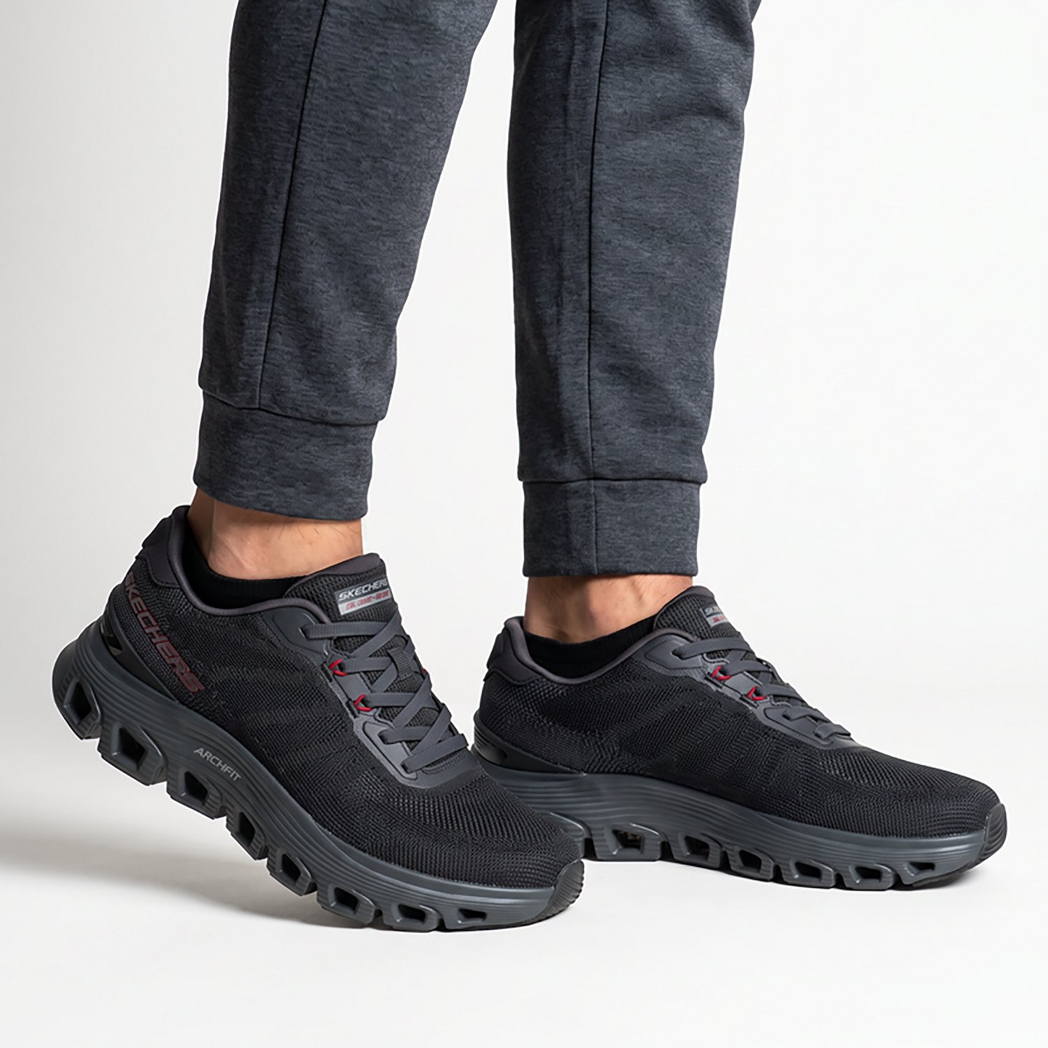 SKECHERS Men's Arch Fit GlideStep Wave Non Slip-In Shoes - view number 7