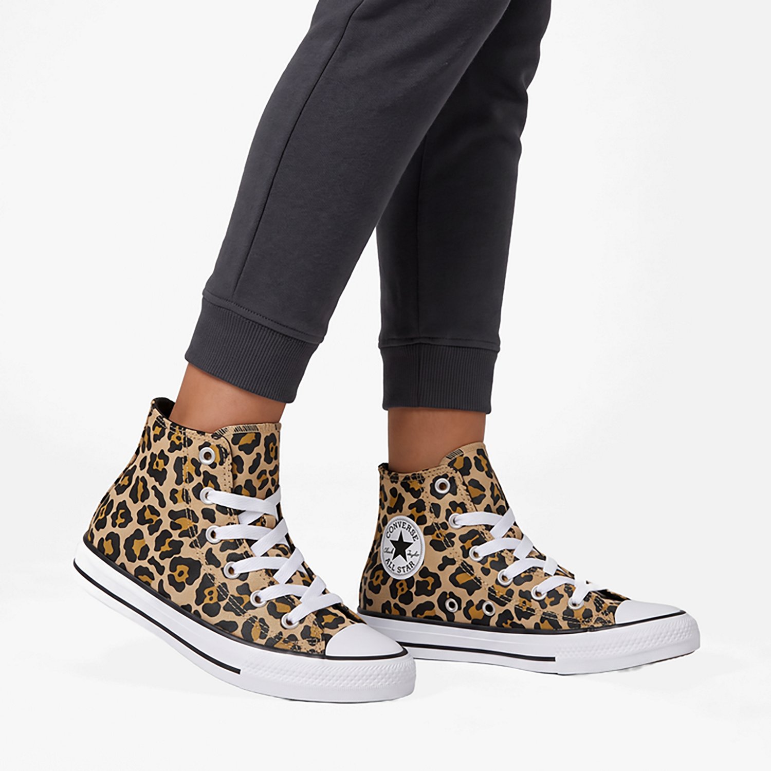 Converse Kids' Grade School Chuck Taylor All Star Leopard High Top Shoes - view number 5