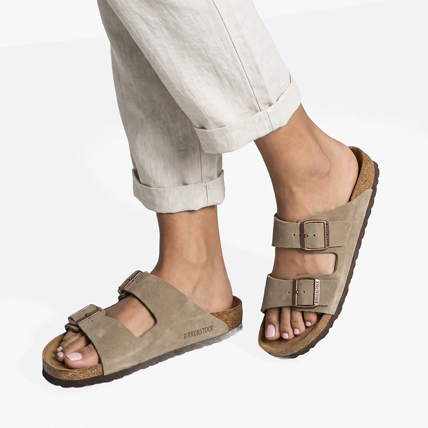 Birkenstock Arizona Suede Leather Sandals - view number 4