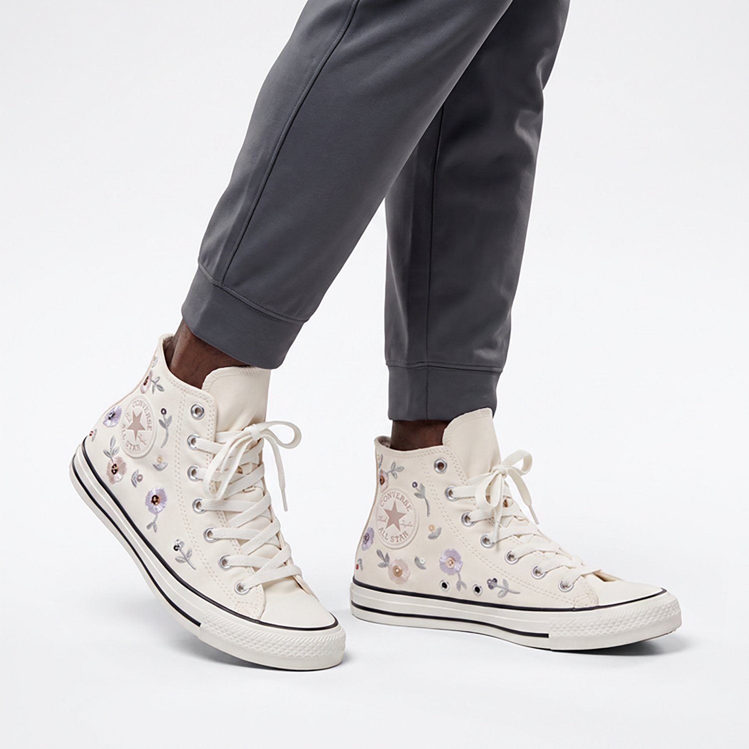 Converse Chuck Taylor All Star Sequined Flowers High Top Shoes - view number 5